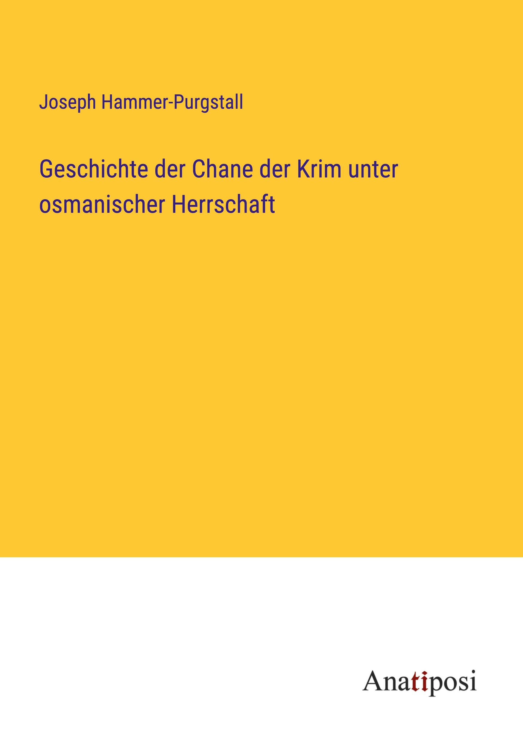 Geschichte der Chane der Krim unter osmanischer Herrschaft