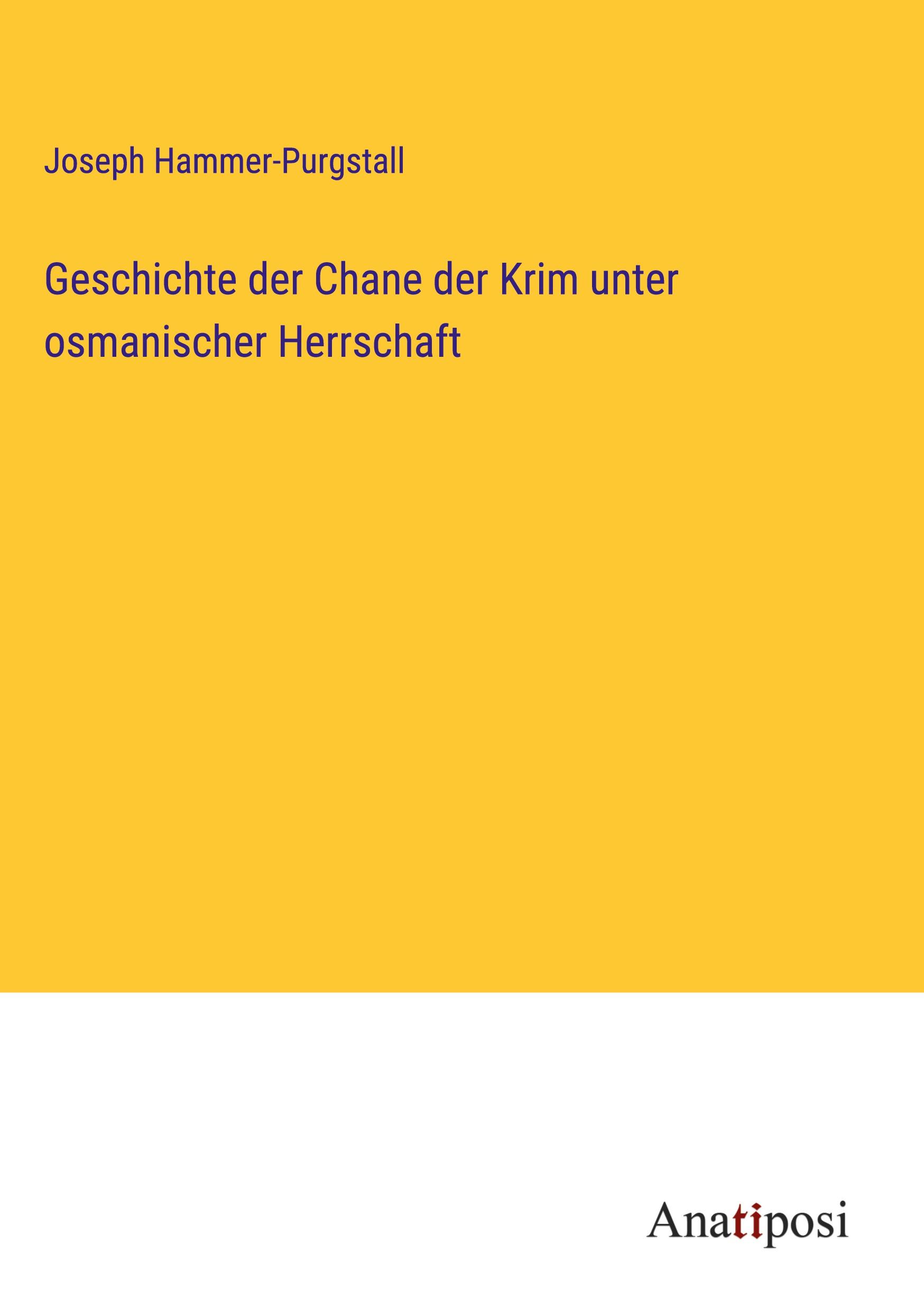 Geschichte der Chane der Krim unter osmanischer Herrschaft