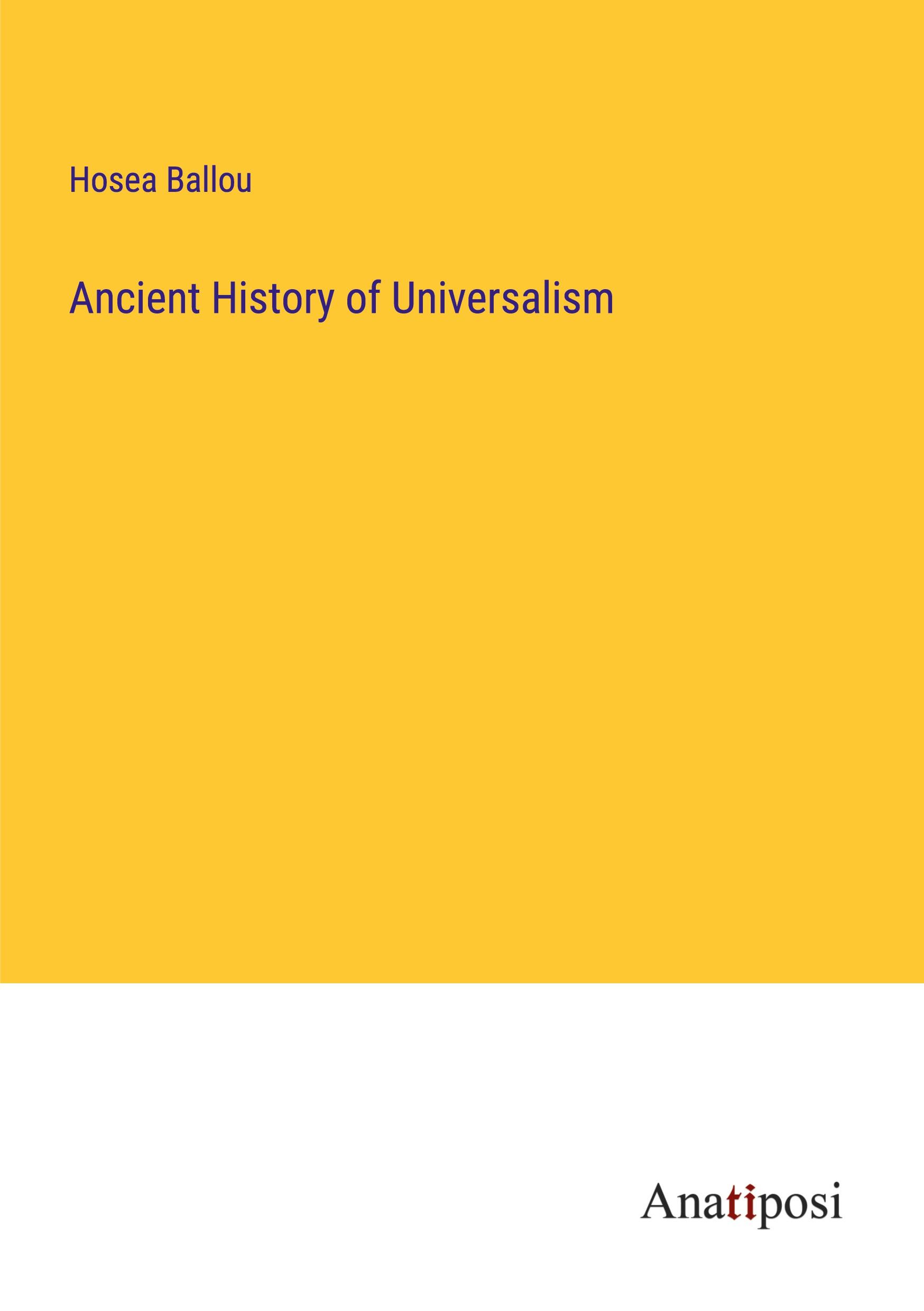 Ancient History of Universalism