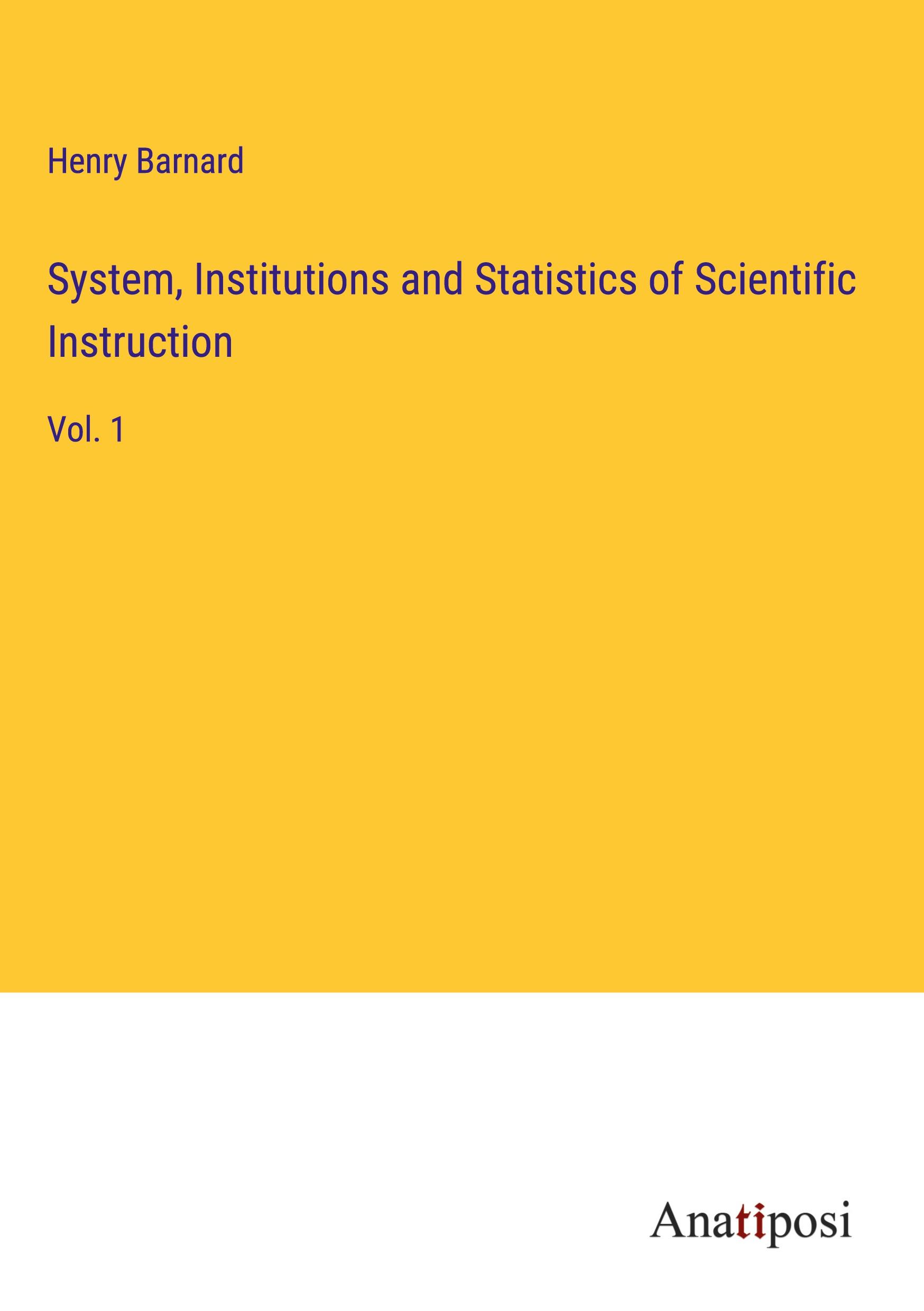 System, Institutions and Statistics of Scientific Instruction