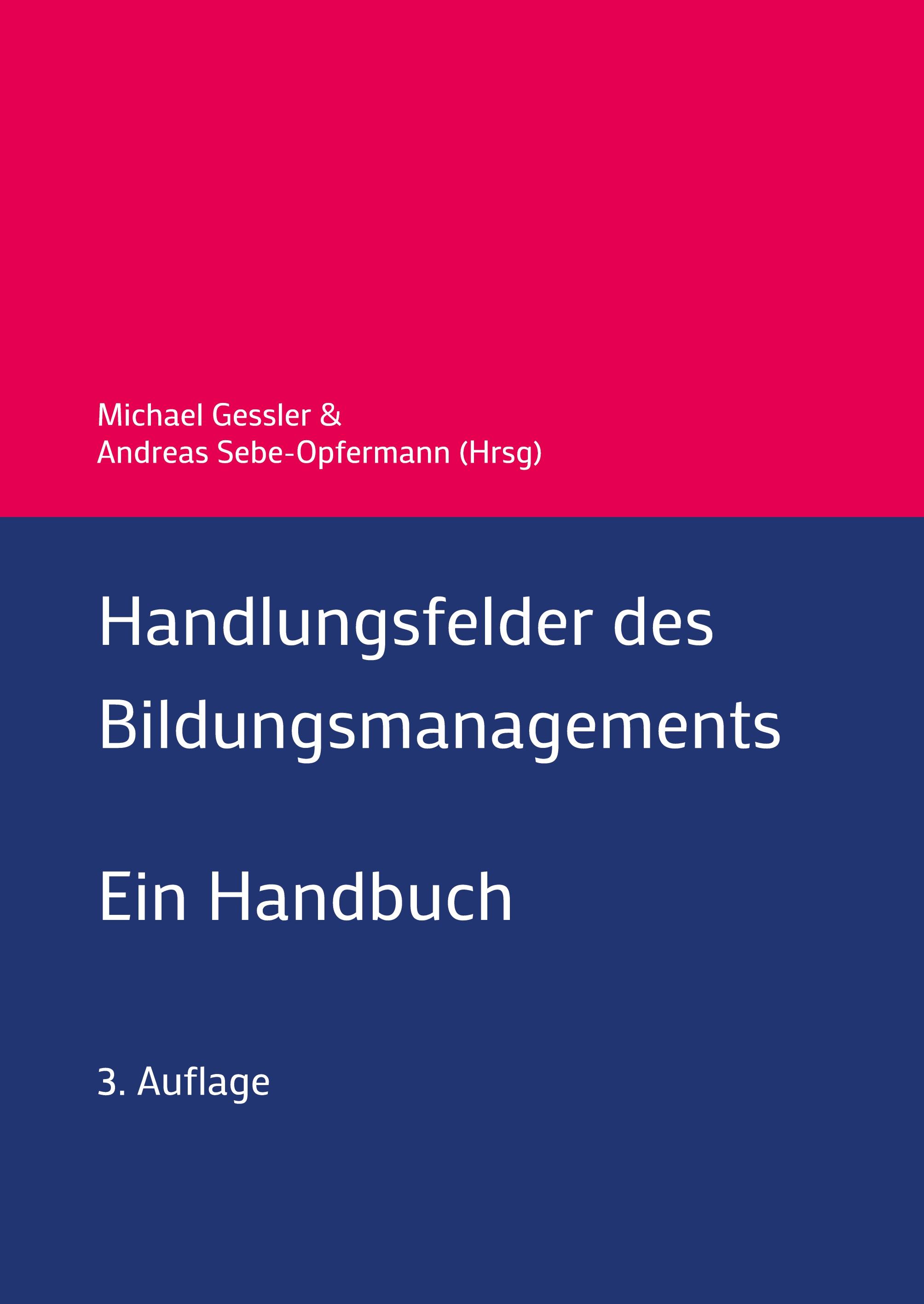 Handlungsfelder des Bildungsmanagements