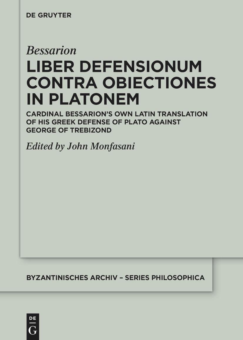 Liber Defensionum contra Obiectiones in Platonem