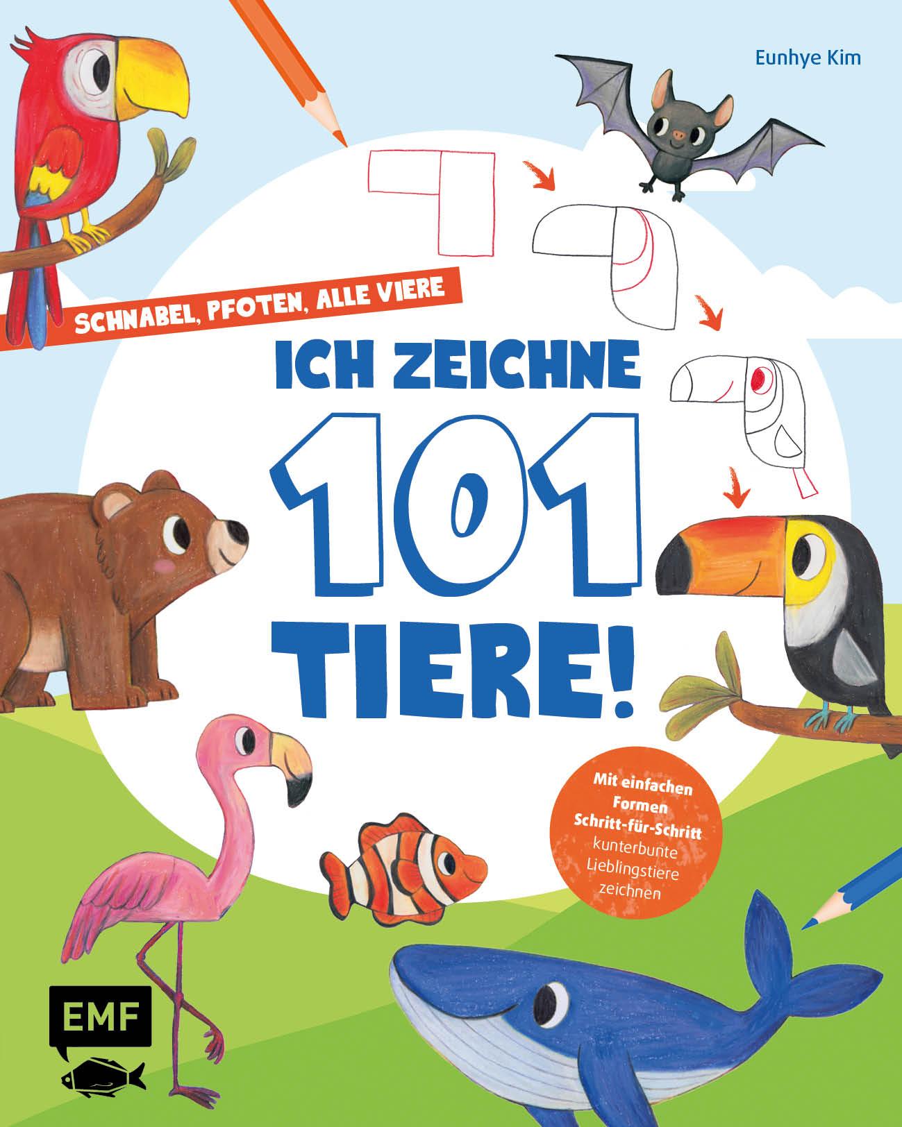 Schnabel, Pfoten, alle viere - ich zeichne 101 Tiere!