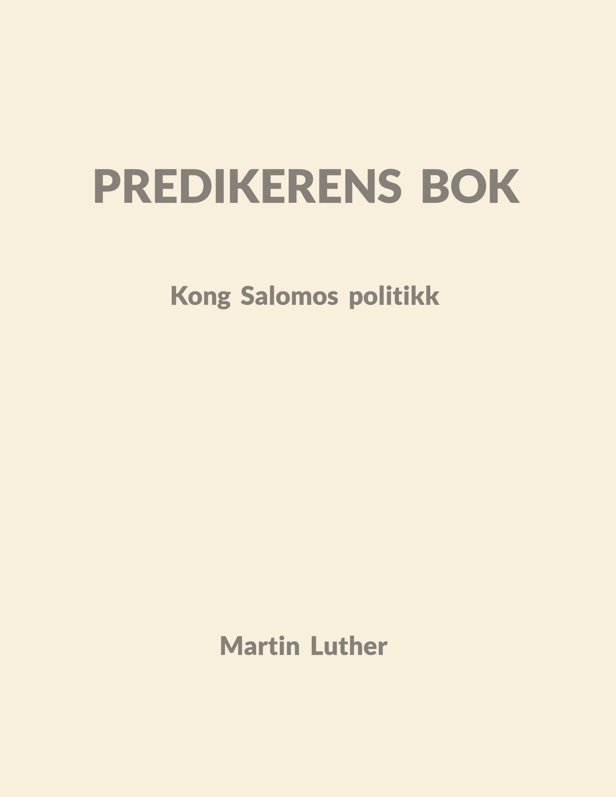 Predikerens bok