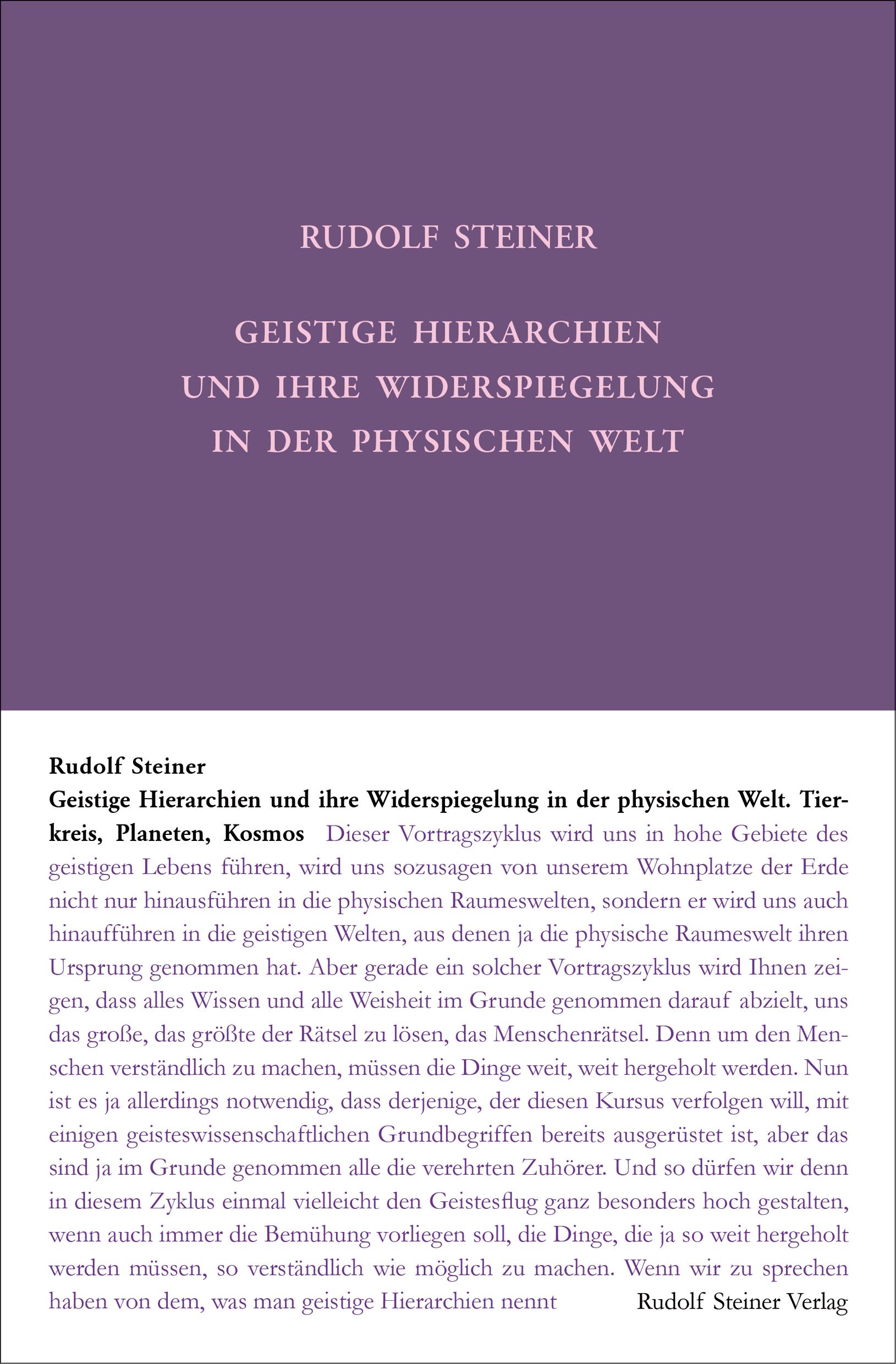 Geistige Hierarchien und ihre Widerspiegelung in der physischen Welt