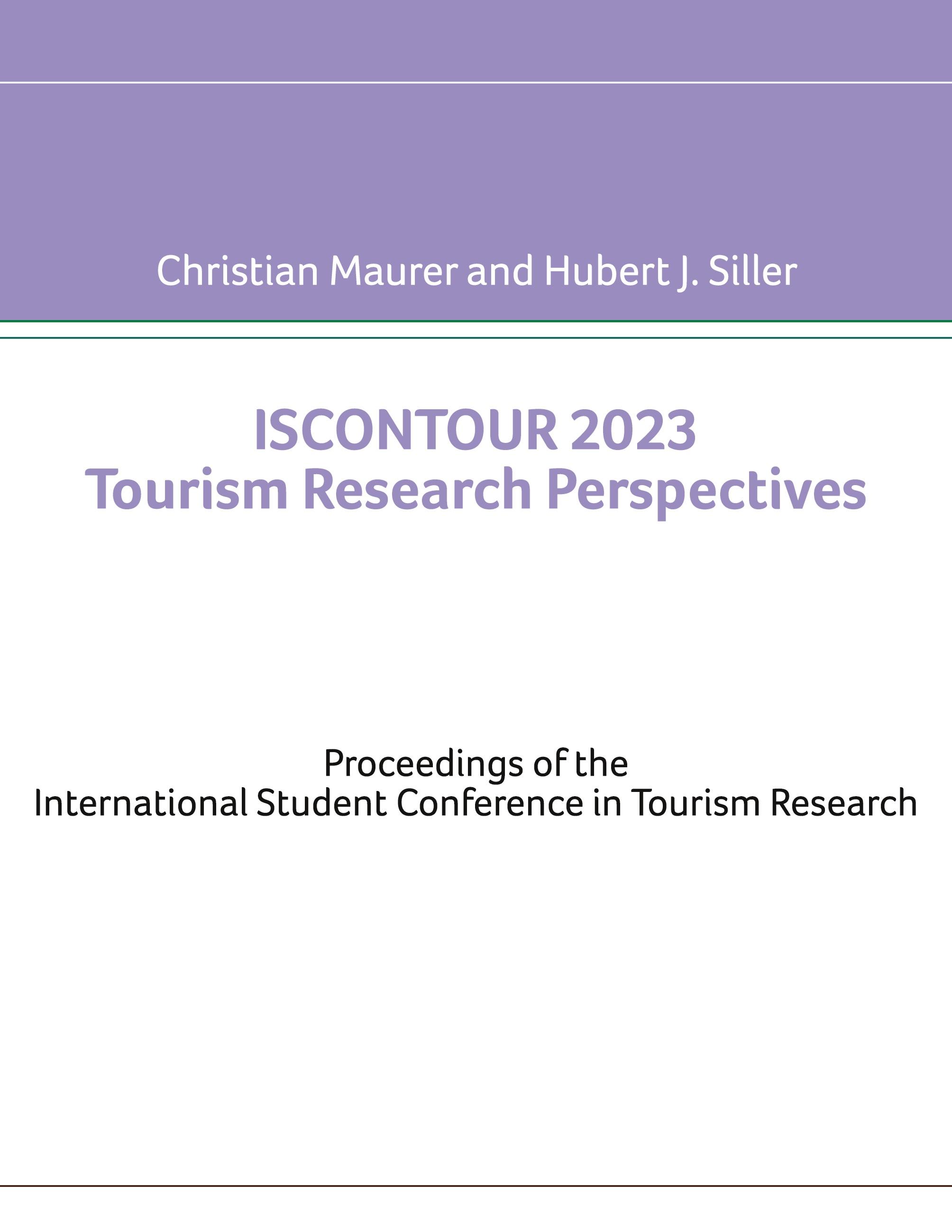 ISCONTOUR 2023 Tourism Research Perspectives