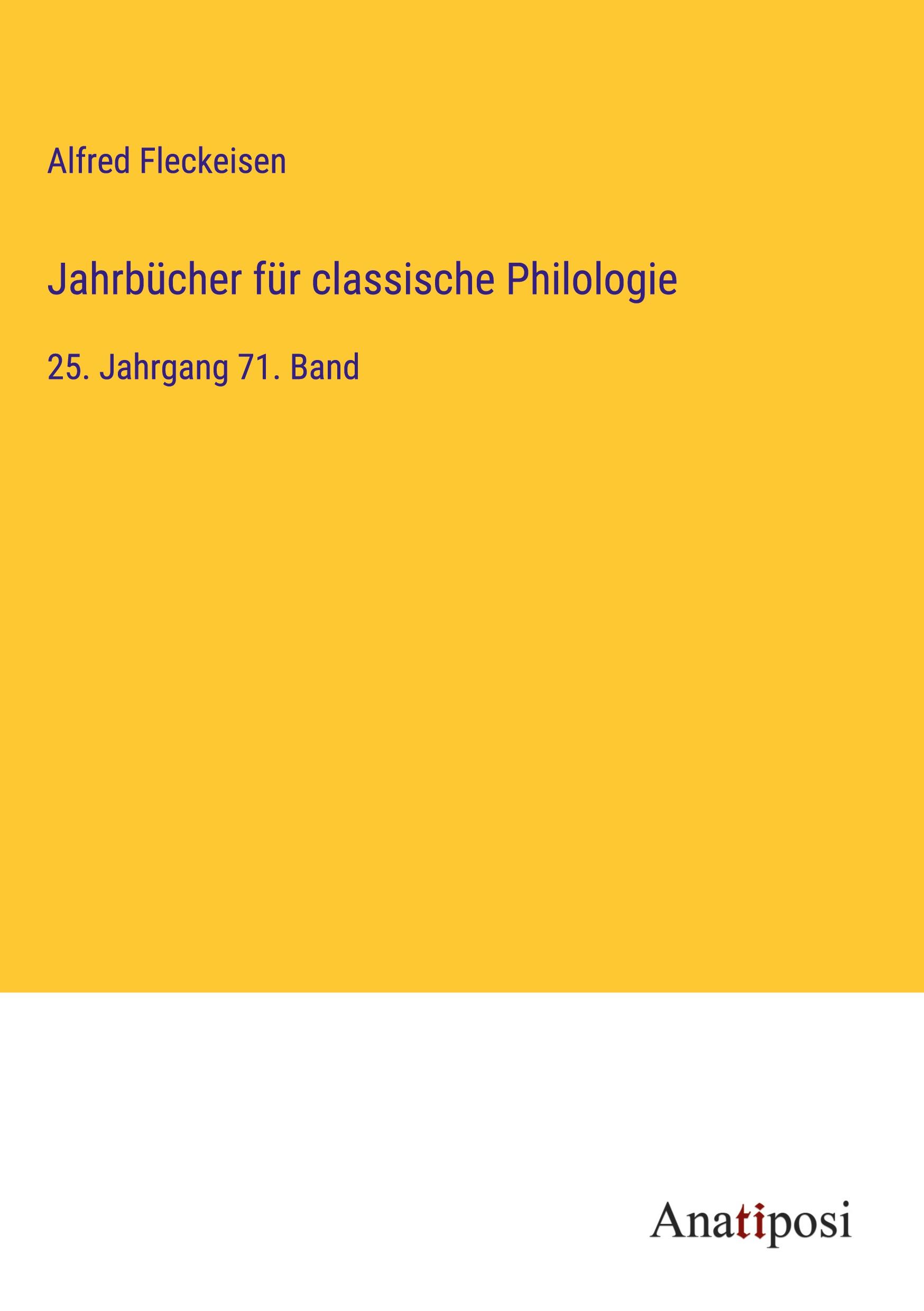 Jahrbücher für classische Philologie