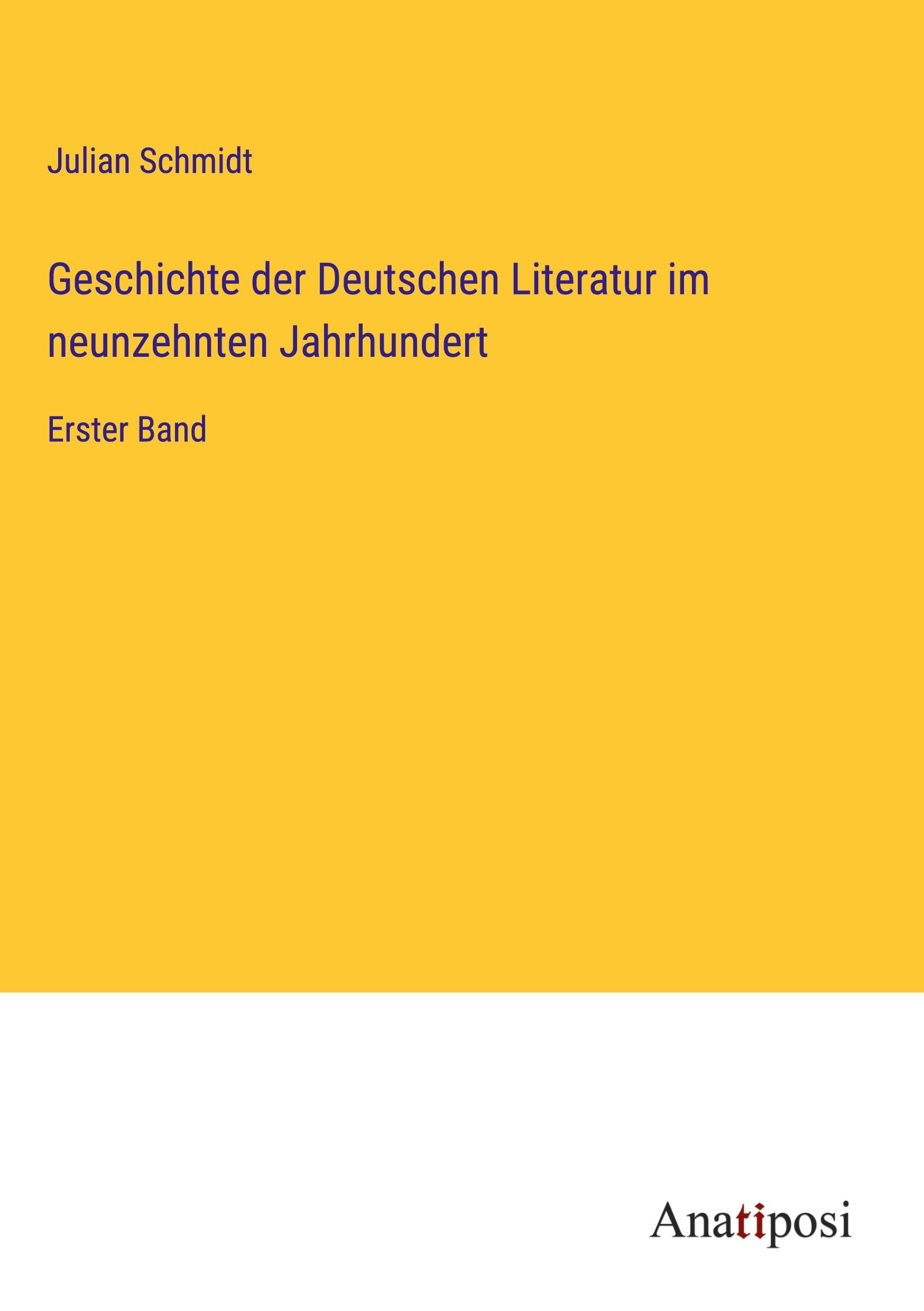 Geschichte der Deutschen Literatur im neunzehnten Jahrhundert