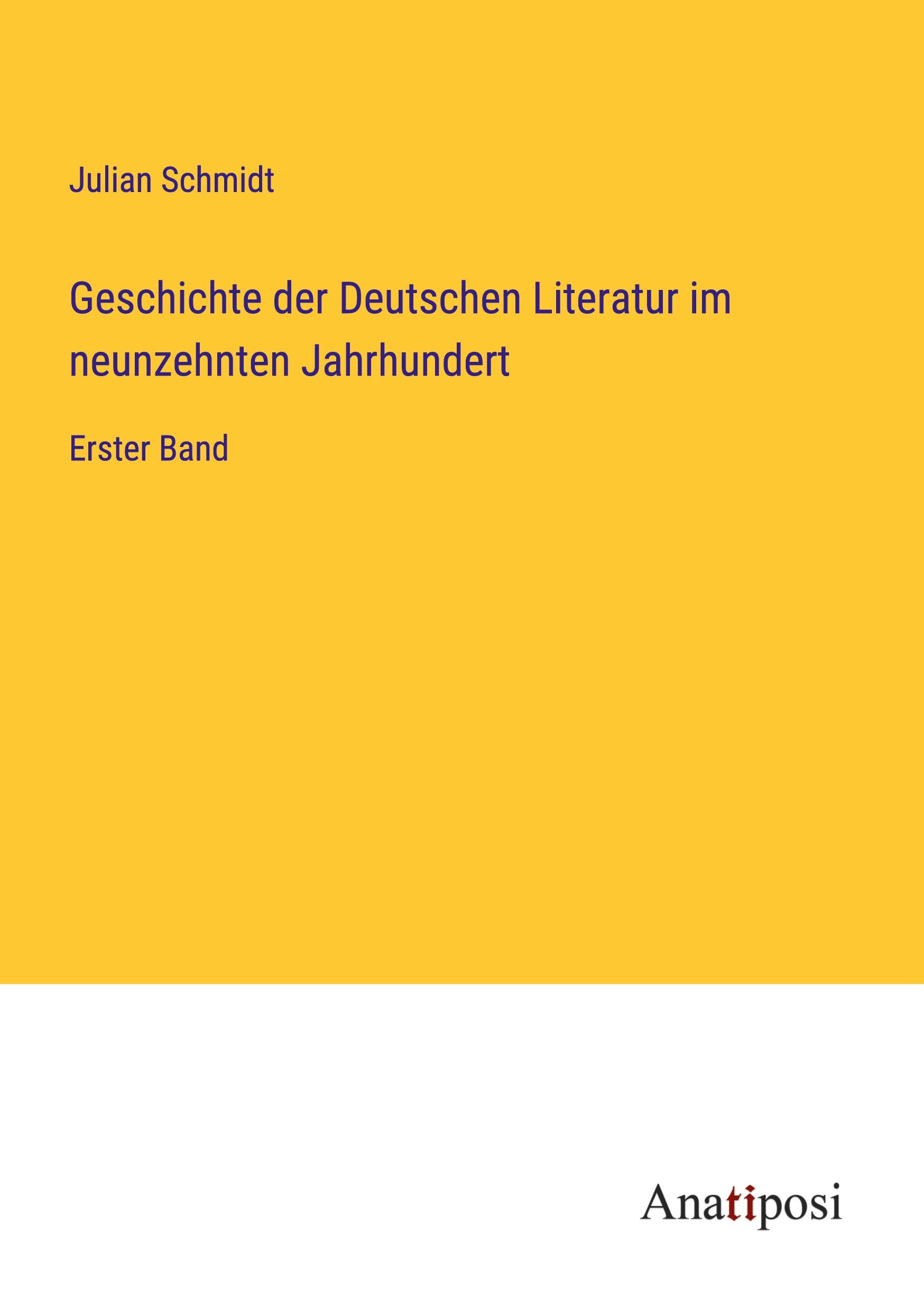 Geschichte der Deutschen Literatur im neunzehnten Jahrhundert