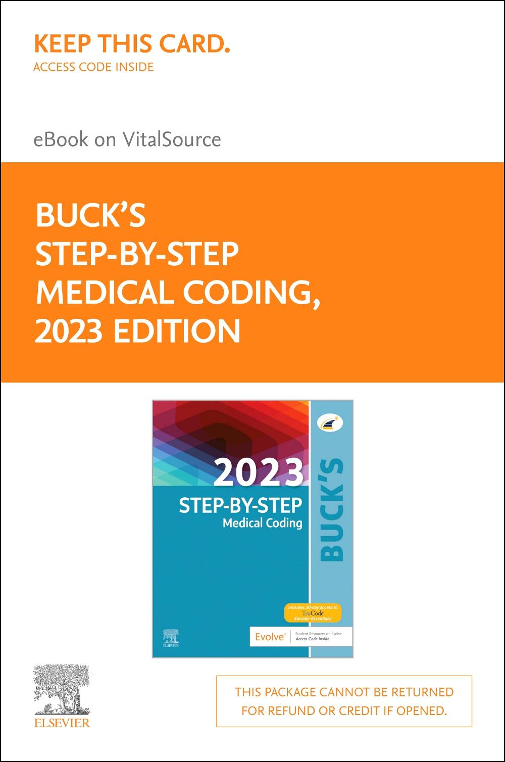 Buck's 2023 Step-By-Step Medical Coding - Elsevier E-Book on Vitalsource (Retail Access Card)