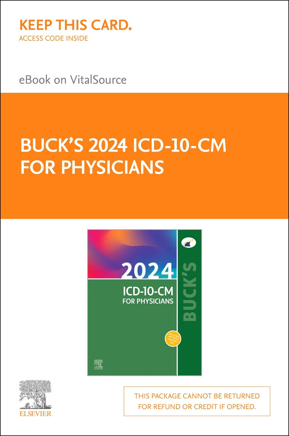 Buck's 2024 ICD-10-CM for Physicians - Elsevier E-Book on Vitalsource (Retail Access Card)