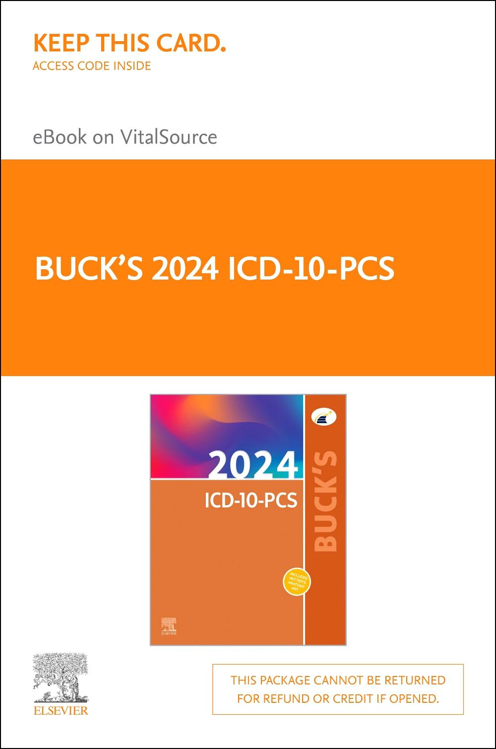 Buck's 2024 ICD-10-PCs - Elsevier E-Book on Vitalsource (Retail Access Card)