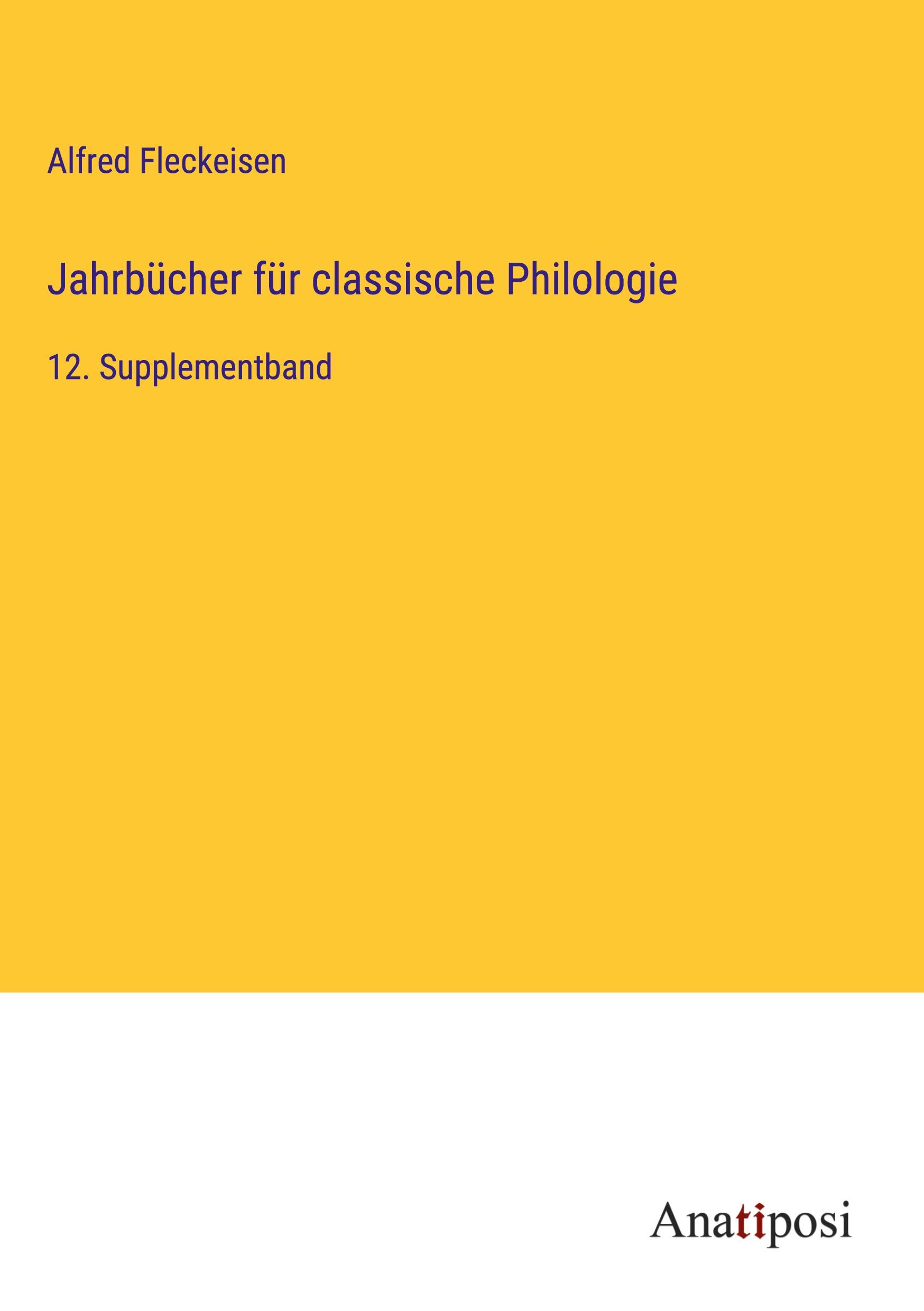 Jahrbücher für classische Philologie