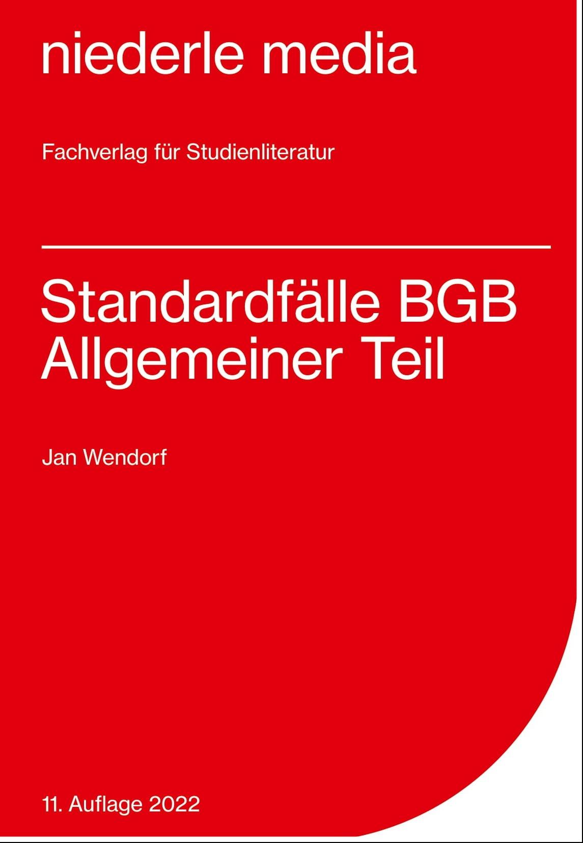 Standardfälle BGB Allgemeiner Teil