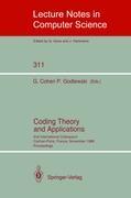 Coding Theory and Applications