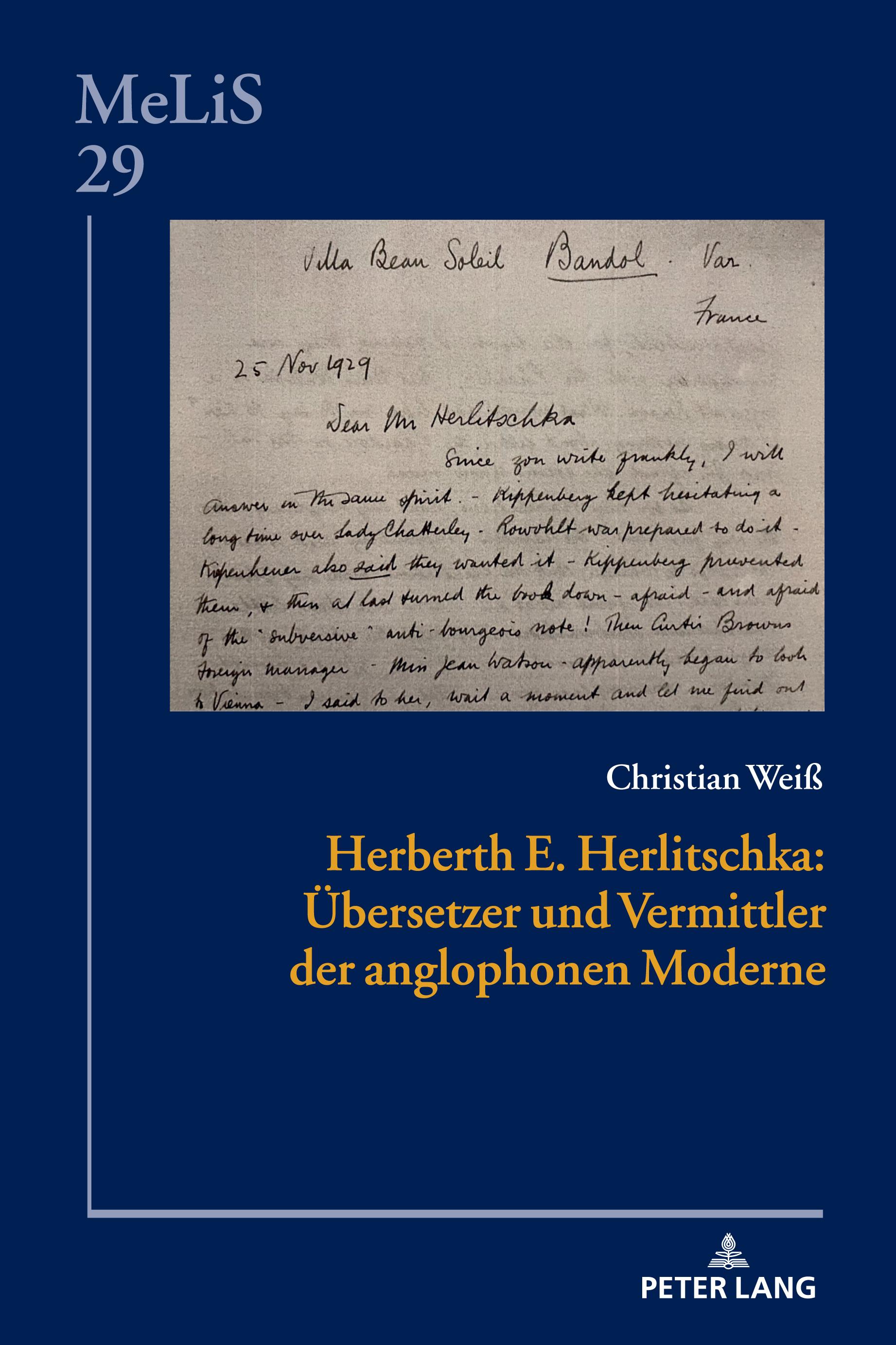 Herberth E. Herlitschka: Übersetzer und Vermittler der anglophonen Moderne