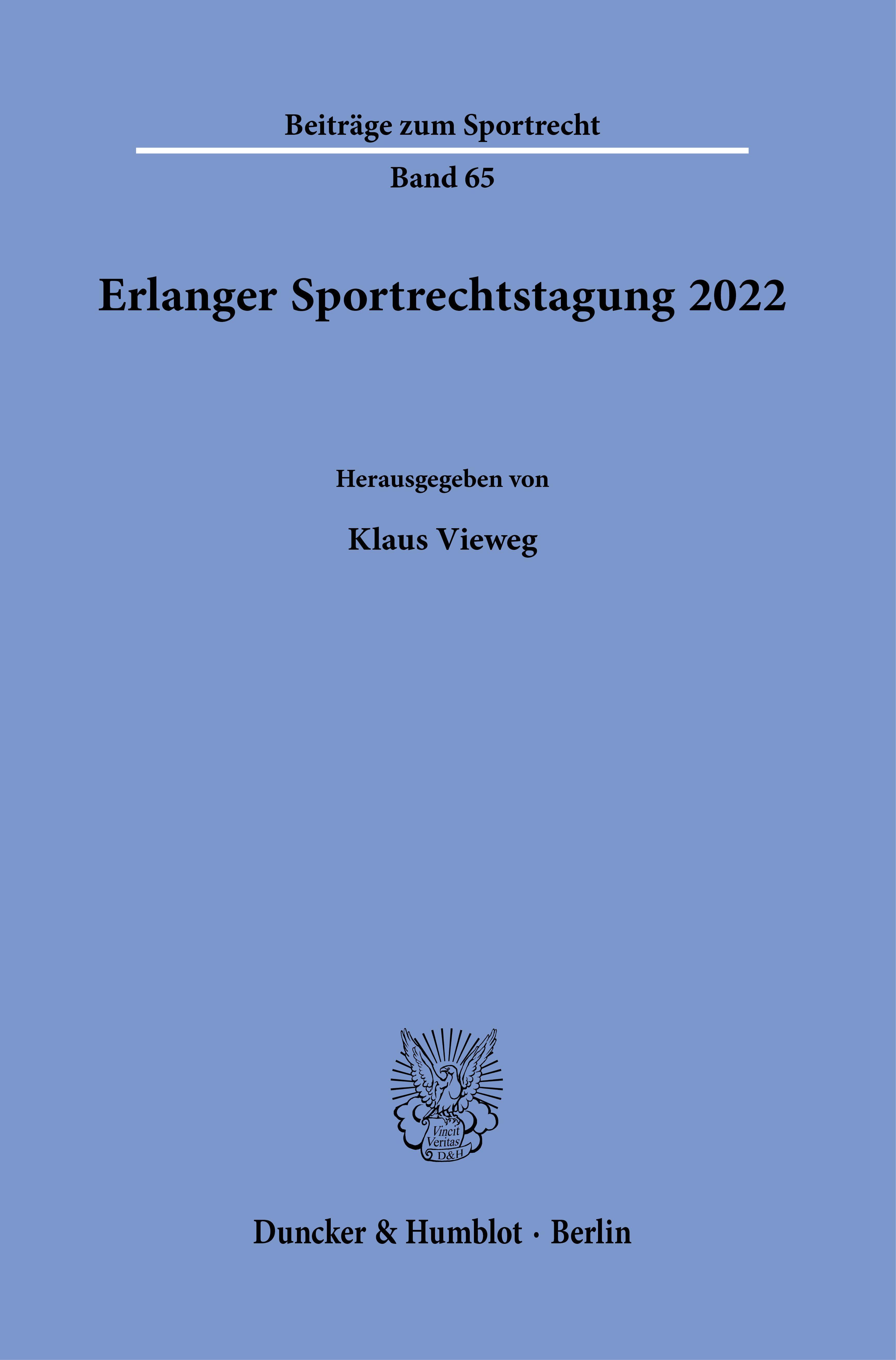 Erlanger Sportrechtstagung 2022