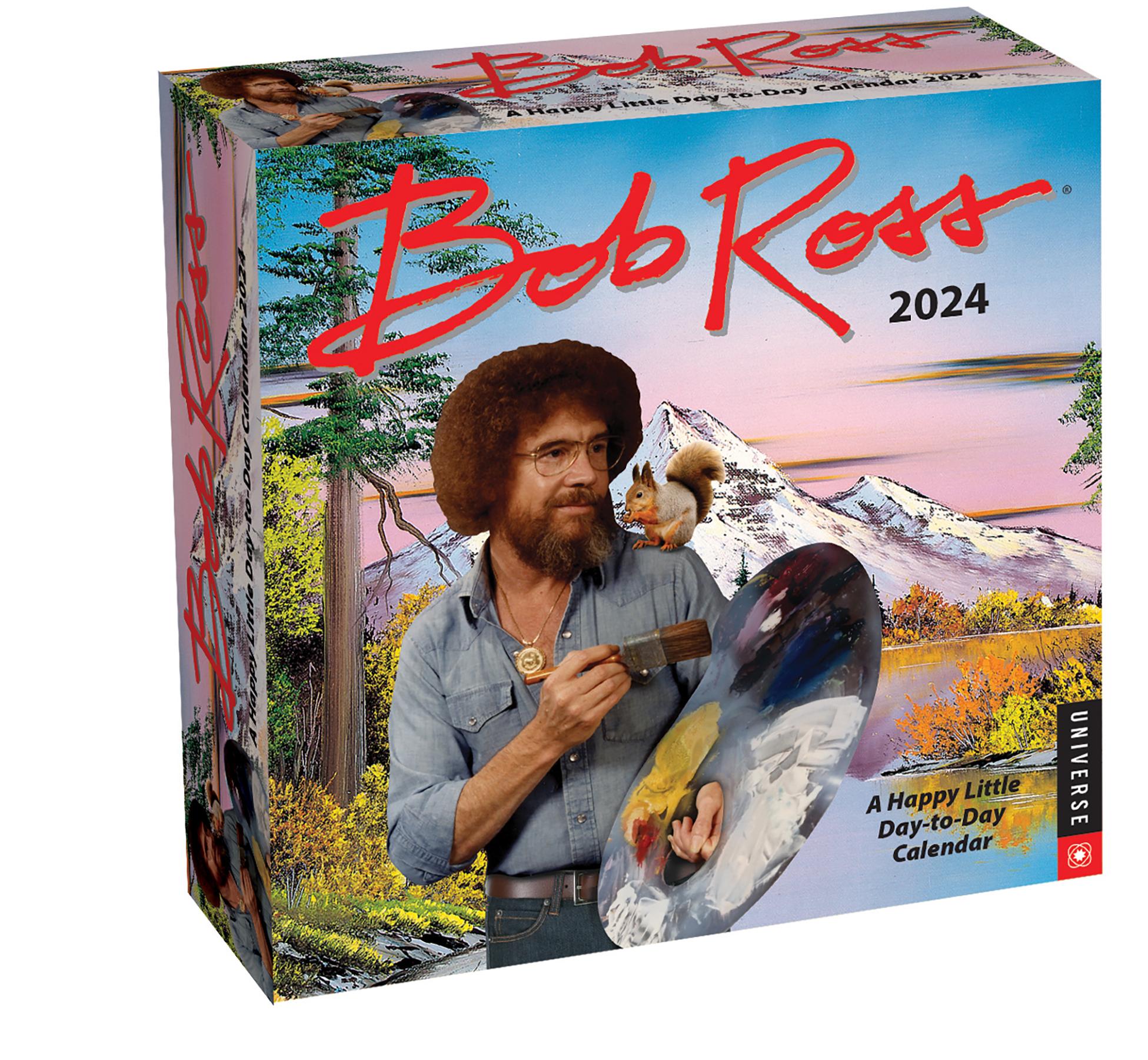 Bob Ross: A Happy Little Day-To-Day 2024 Calendar