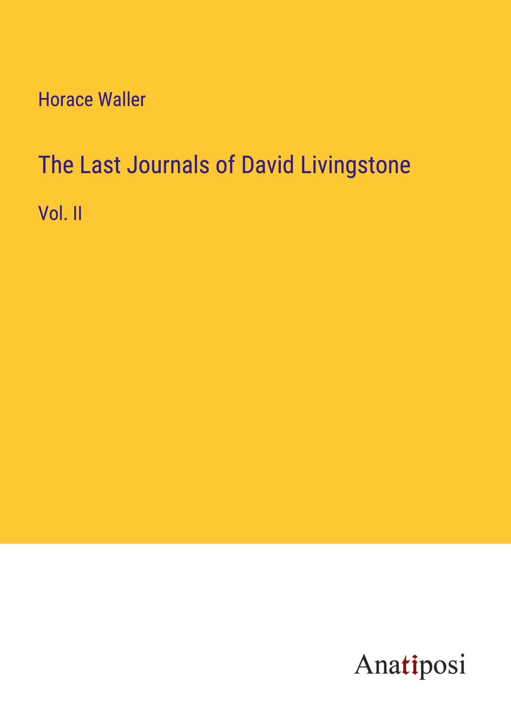 The Last Journals of David Livingstone