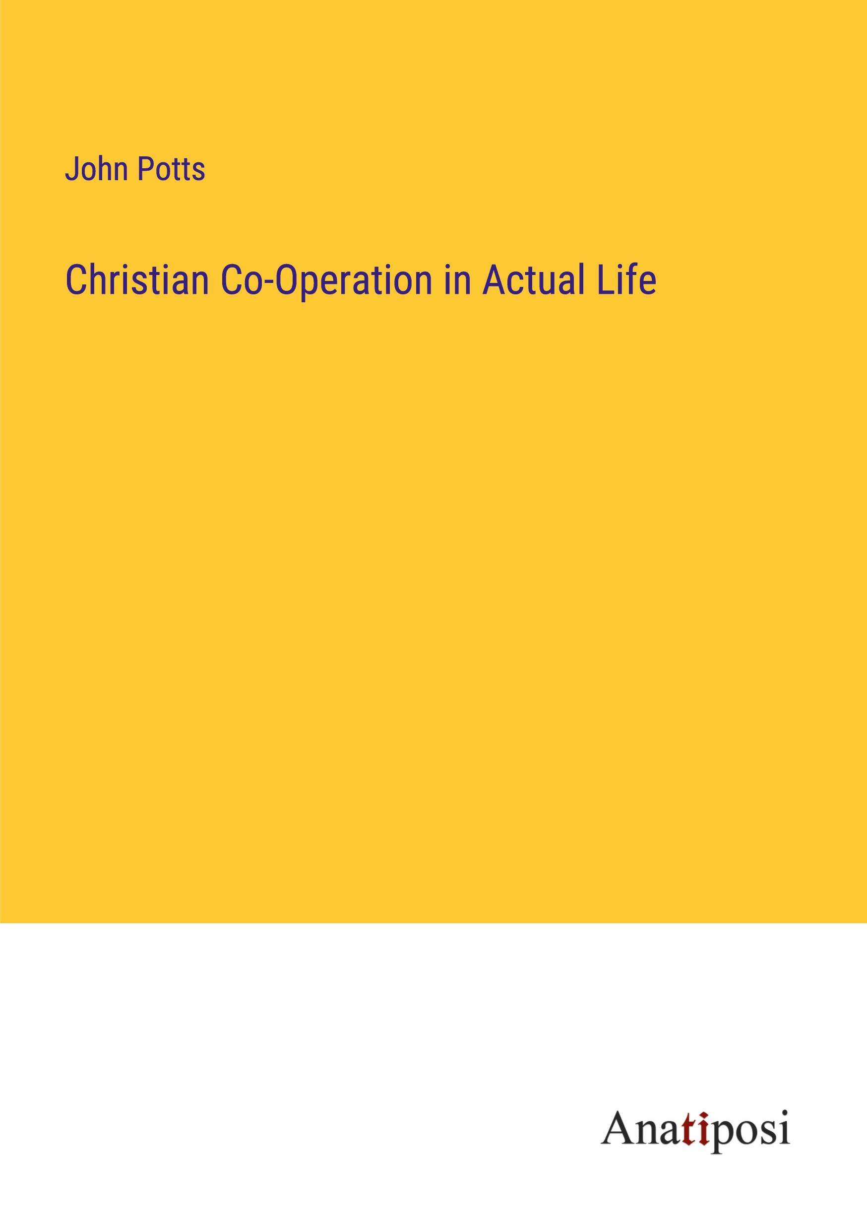 Christian Co-Operation in Actual Life