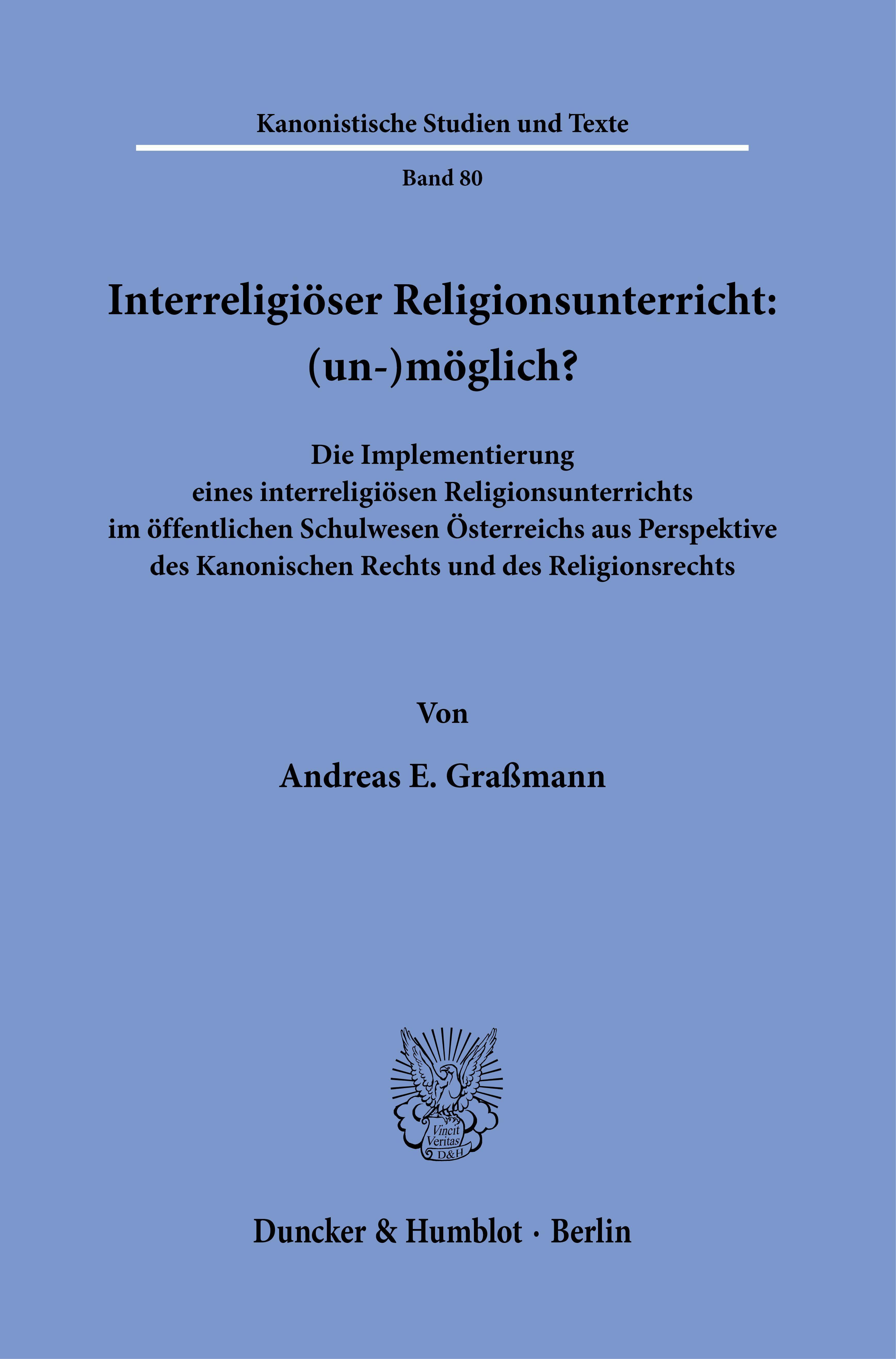 Interreligiöser Religionsunterricht: (un-)möglich?