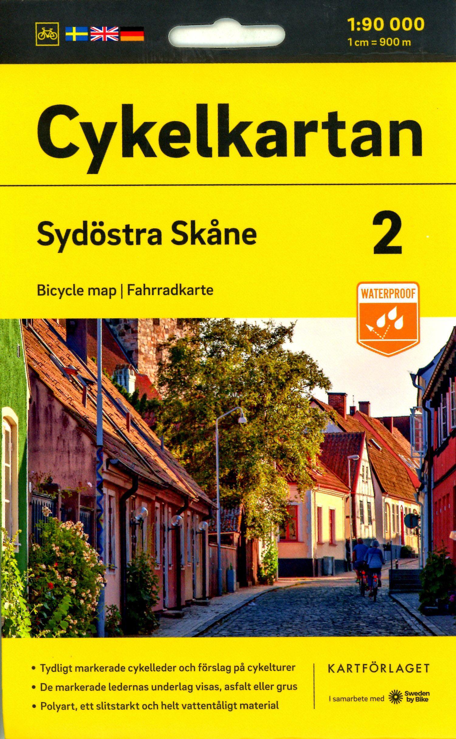 Cykelkartan Blad 2 Sydöstra Skåne 1:90000