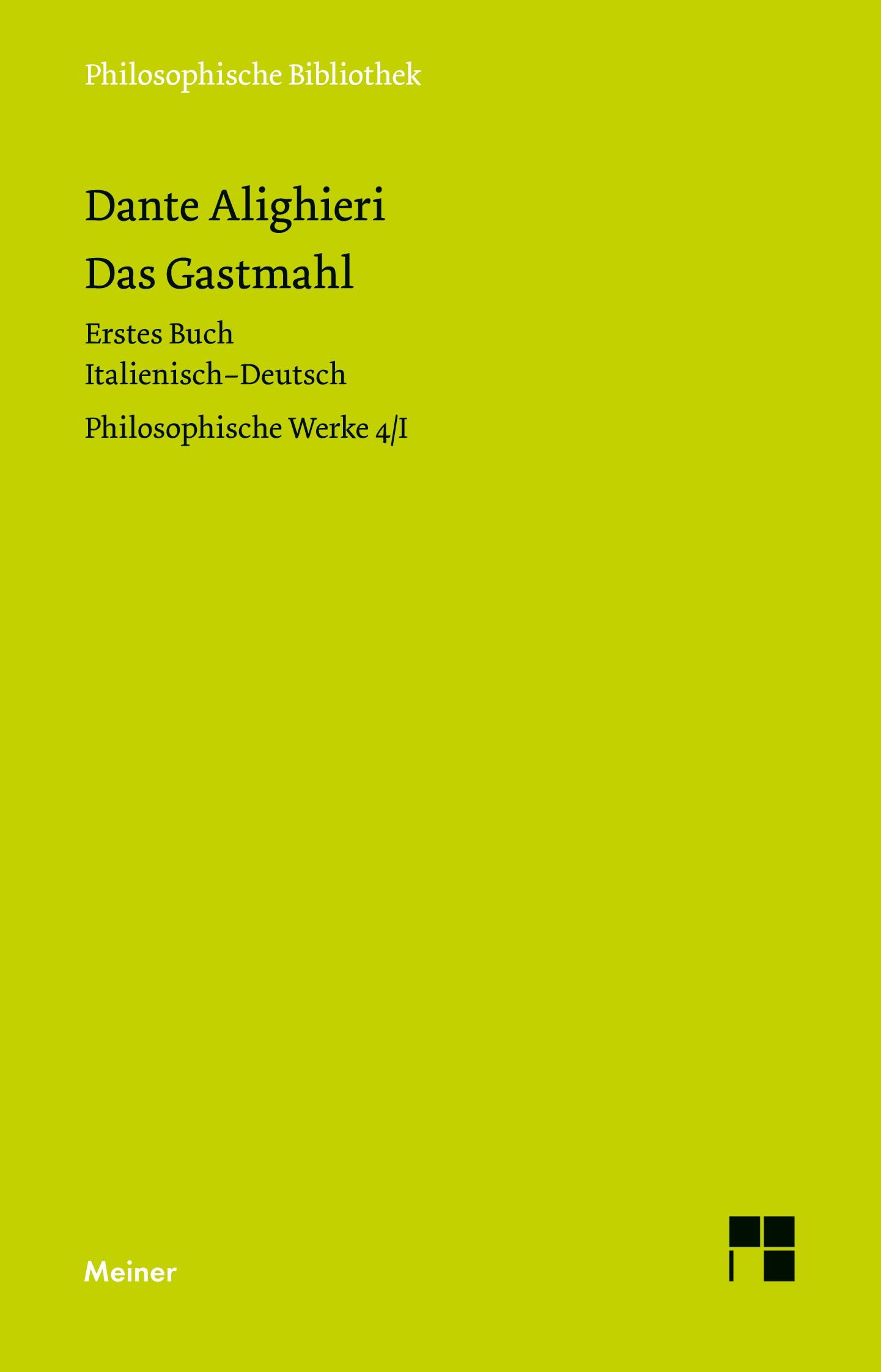 Das Gastmahl. Erstes Buch