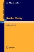 Number Theory, Madras 1987