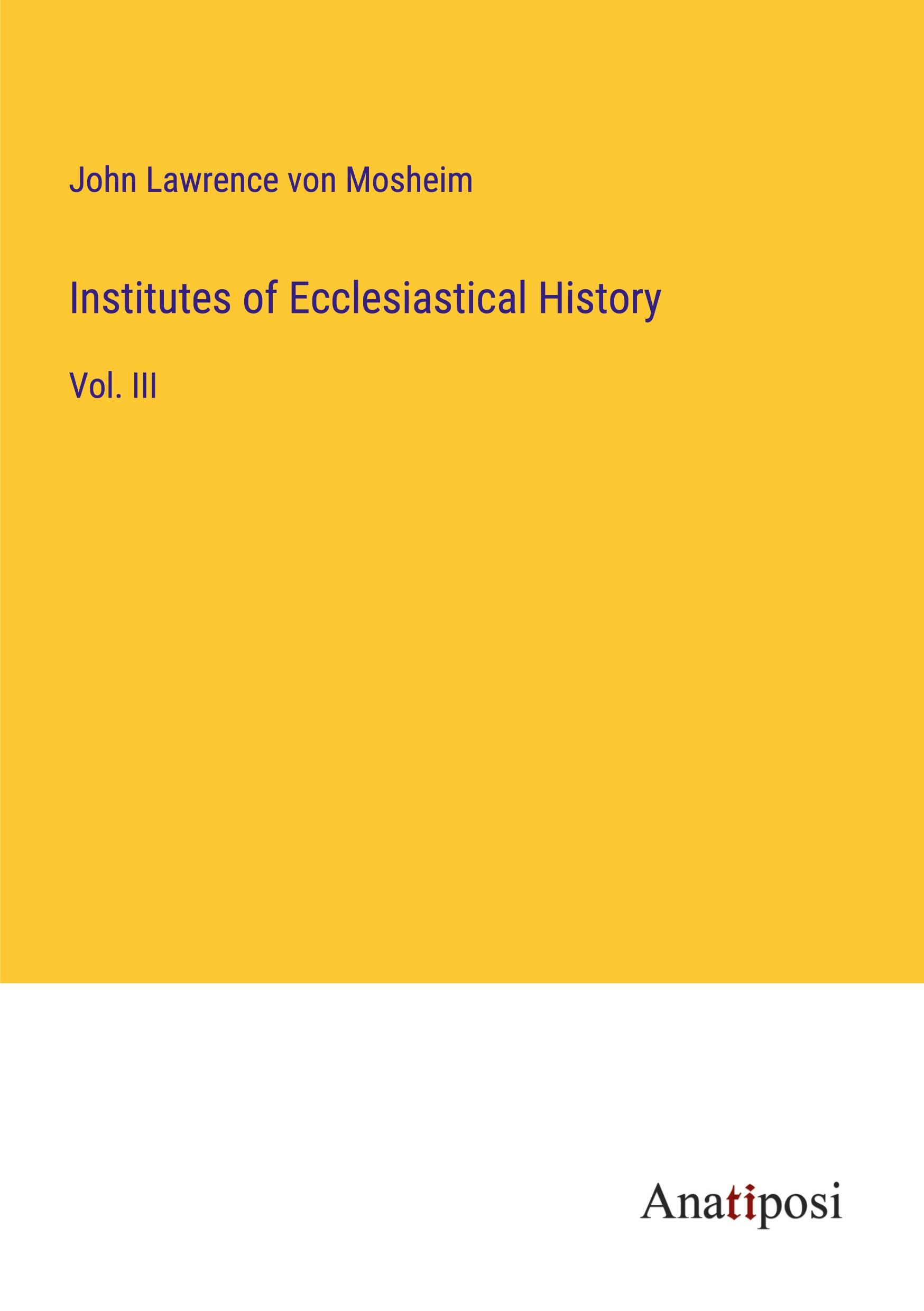 Institutes of Ecclesiastical History