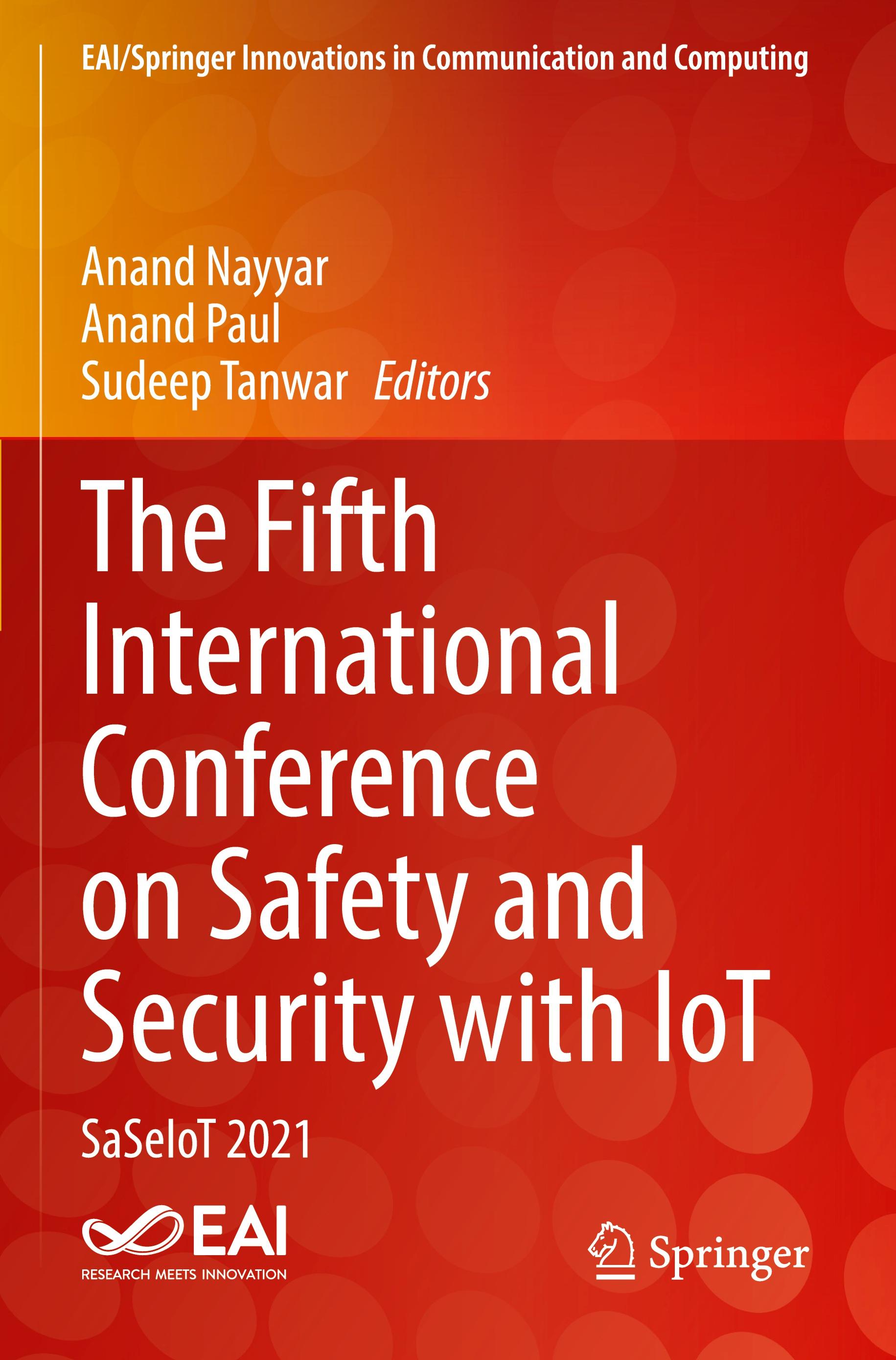 The Fifth International Conference on Safety and Security with IoT