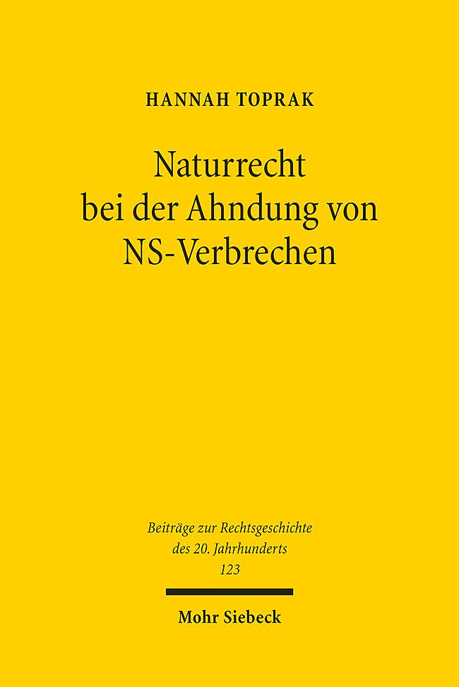 Naturrecht bei der Ahndung von NS-Verbrechen