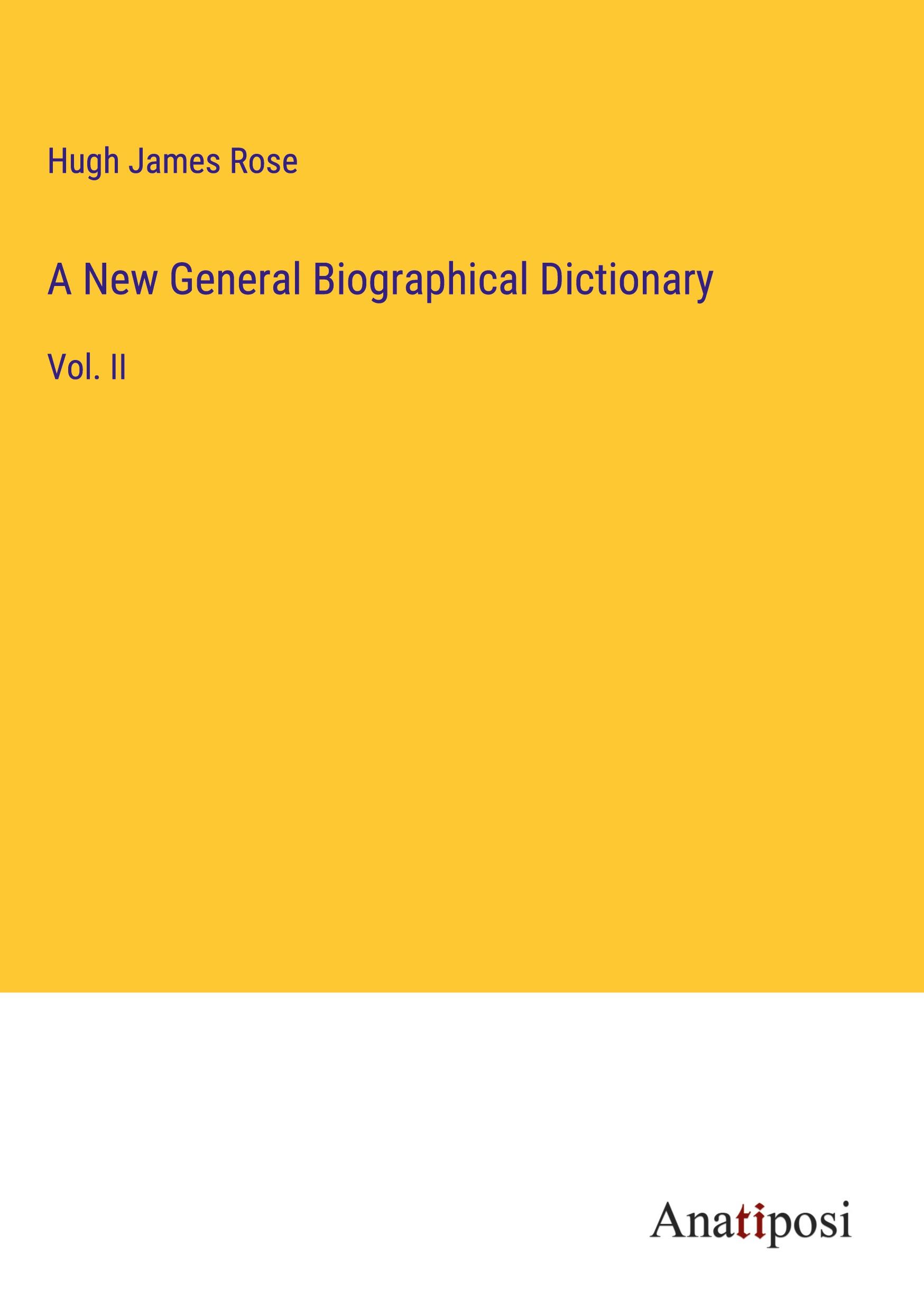 A New General Biographical Dictionary