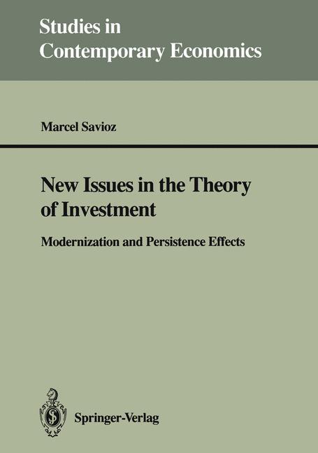 New Issues in the Theory of Investment