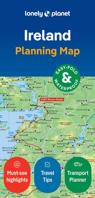 Lonely Planet Ireland Planning Map