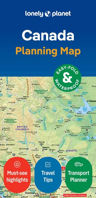 Lonely Planet Canada Planning Map