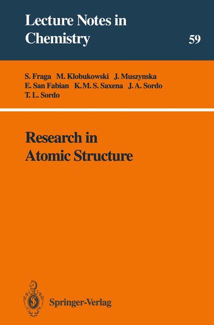 Research in Atomic Structure