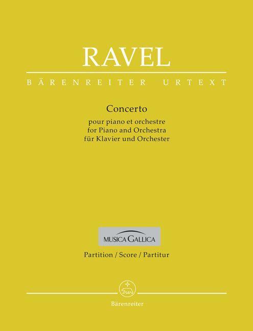 Concerto für Klavier und Orchester G-Dur