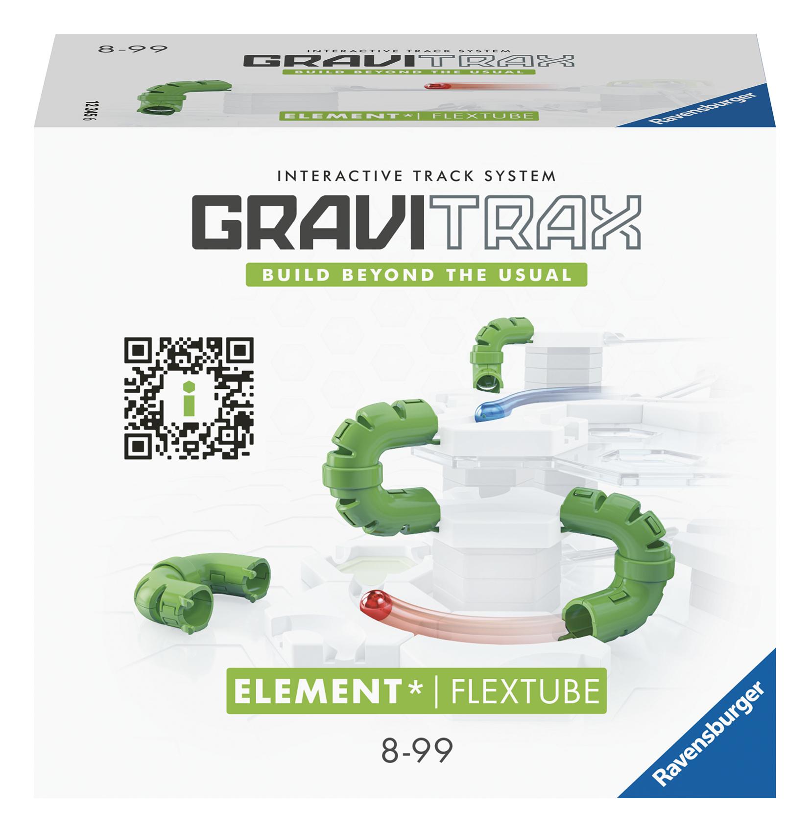 Ravensburger GraviTrax Element FlexTube 22429 - Ideales Zubehör für das GraviTrax Kugelbahnsystem. Kombinierbar mit allen Starter-Sets, Extensions und Elements, Konstruktionsspielzeug ab 8 Jahren