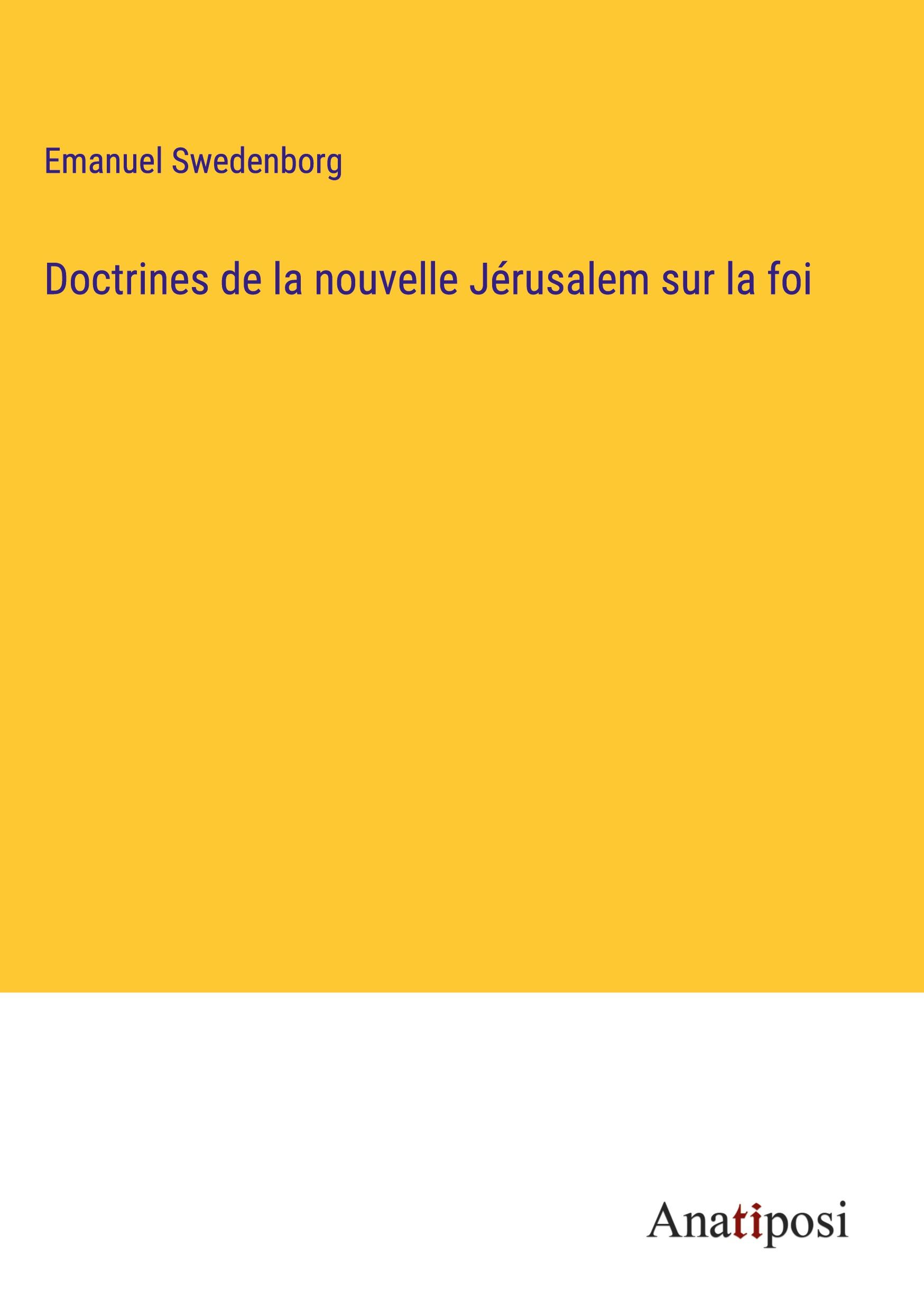 Doctrines de la nouvelle Jérusalem sur la foi