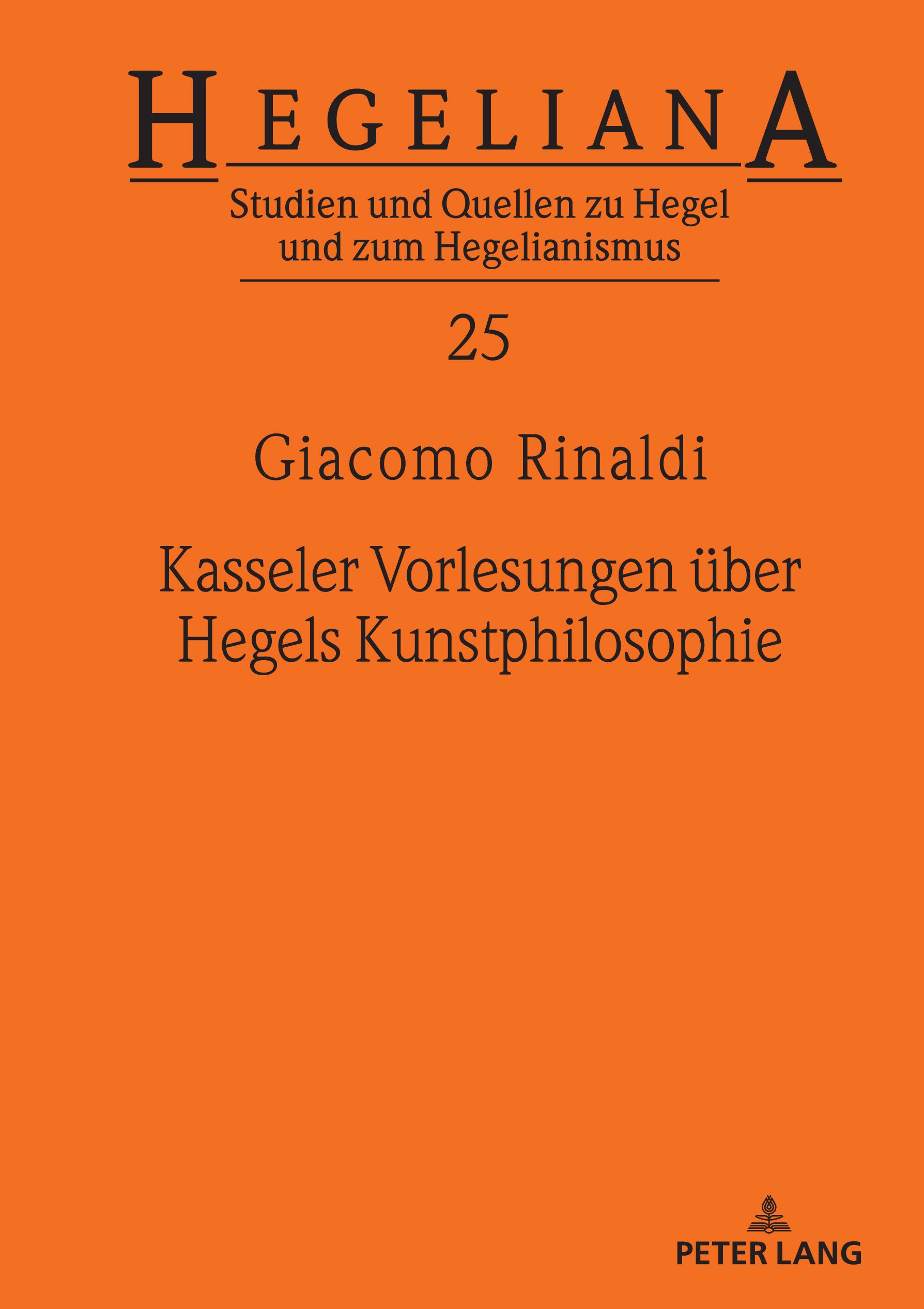 Kasseler Vorlesungen über Hegels Kunstphilosophie