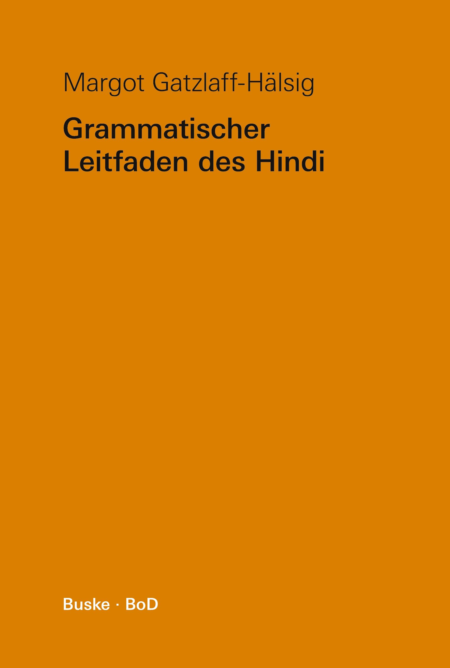 Grammatischer Leitfaden des Hindi