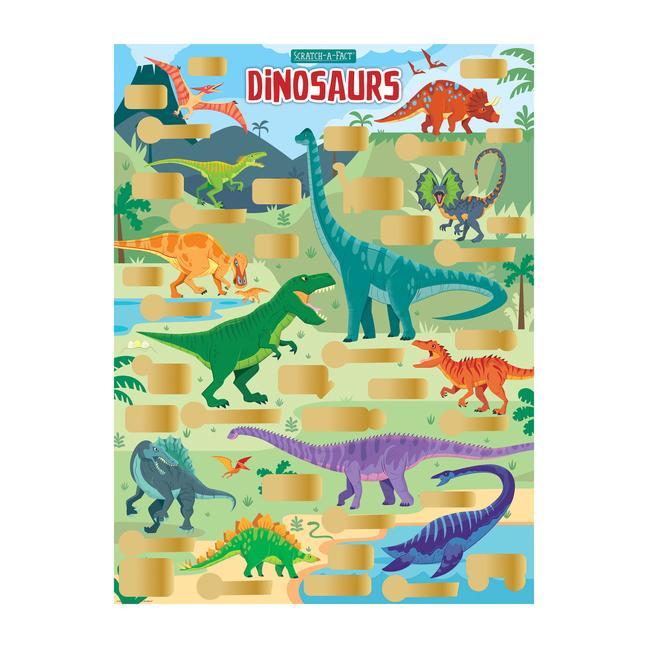 Scratch Off Poster: Scratch-A-Fact: Dinosaurs