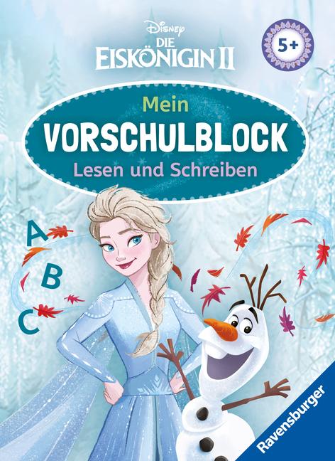 Disney Die Eiskönigin 2 Mein Vorschulblock Lesen und Schreiben - Konzentration, Erstes Lesen und Schreiben und Rätseln ab 5 Jahren - Spielerisches Lernen für Elsa-Fans ab Vorschule