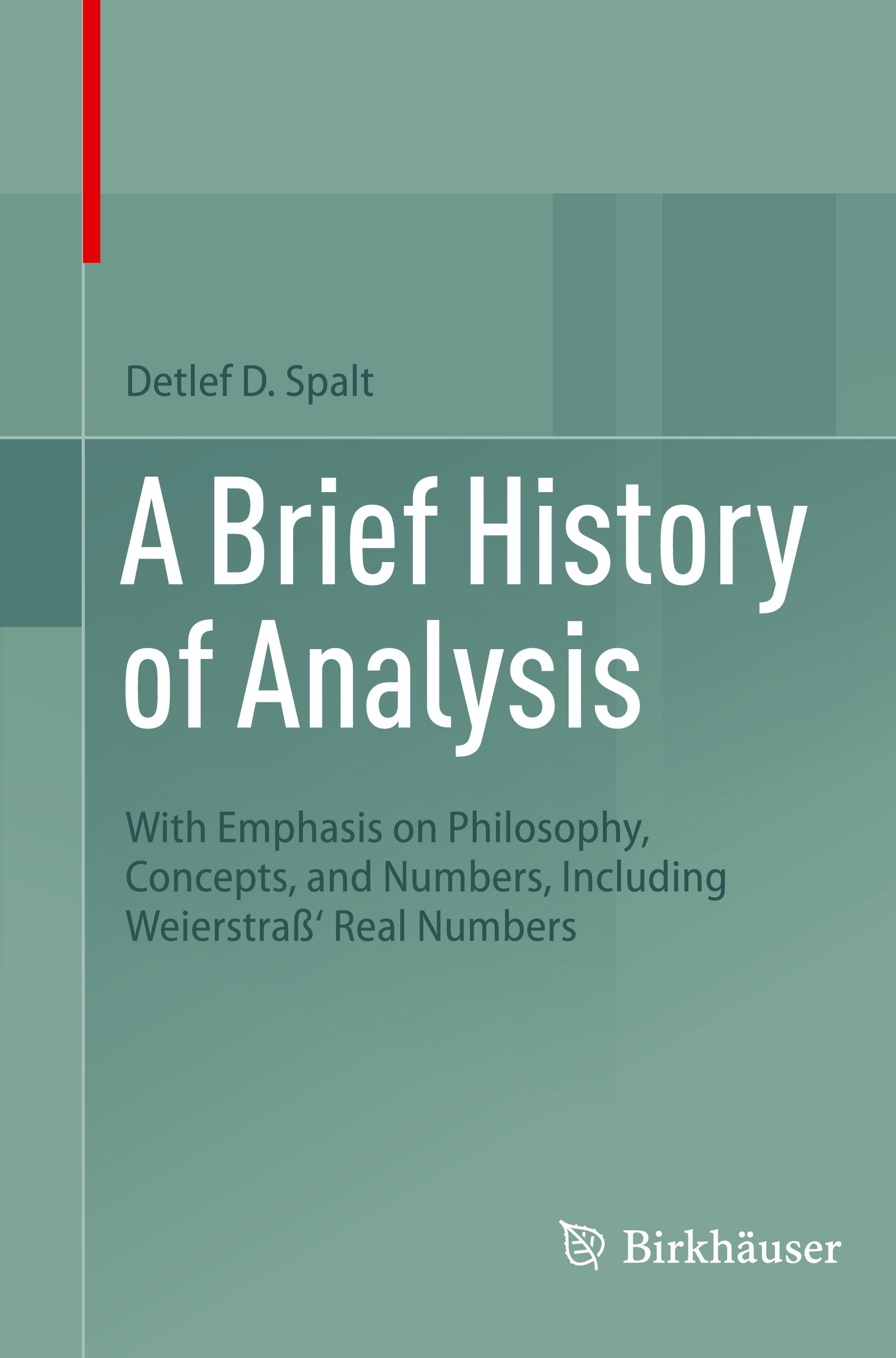 A Brief History of Analysis