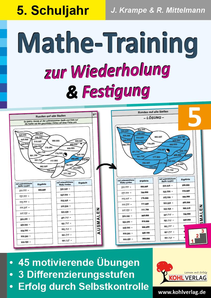 Mathe-Training zur Wiederholung und Festigung / Klasse 5