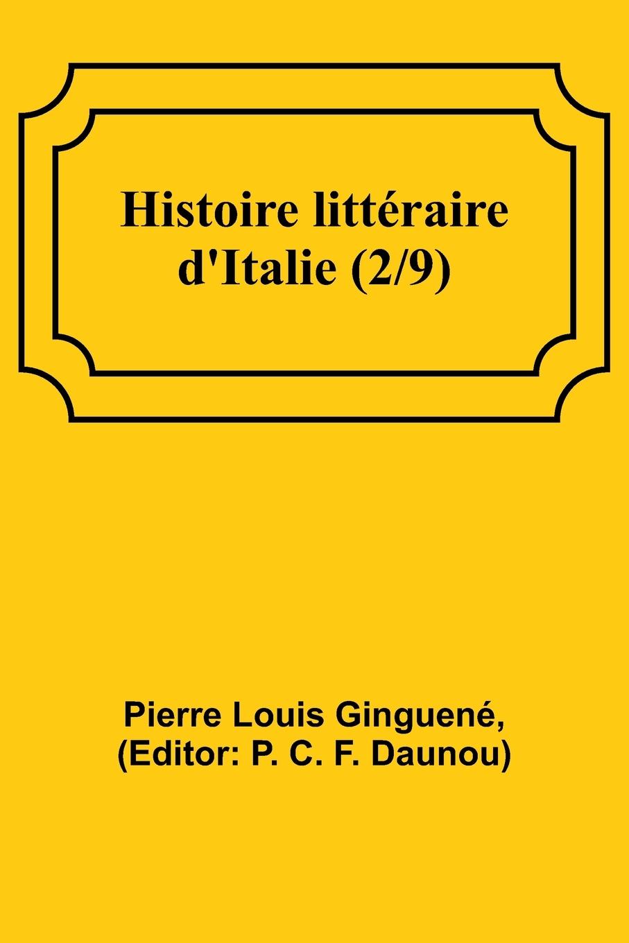 Histoire littéraire d'Italie (2/9)