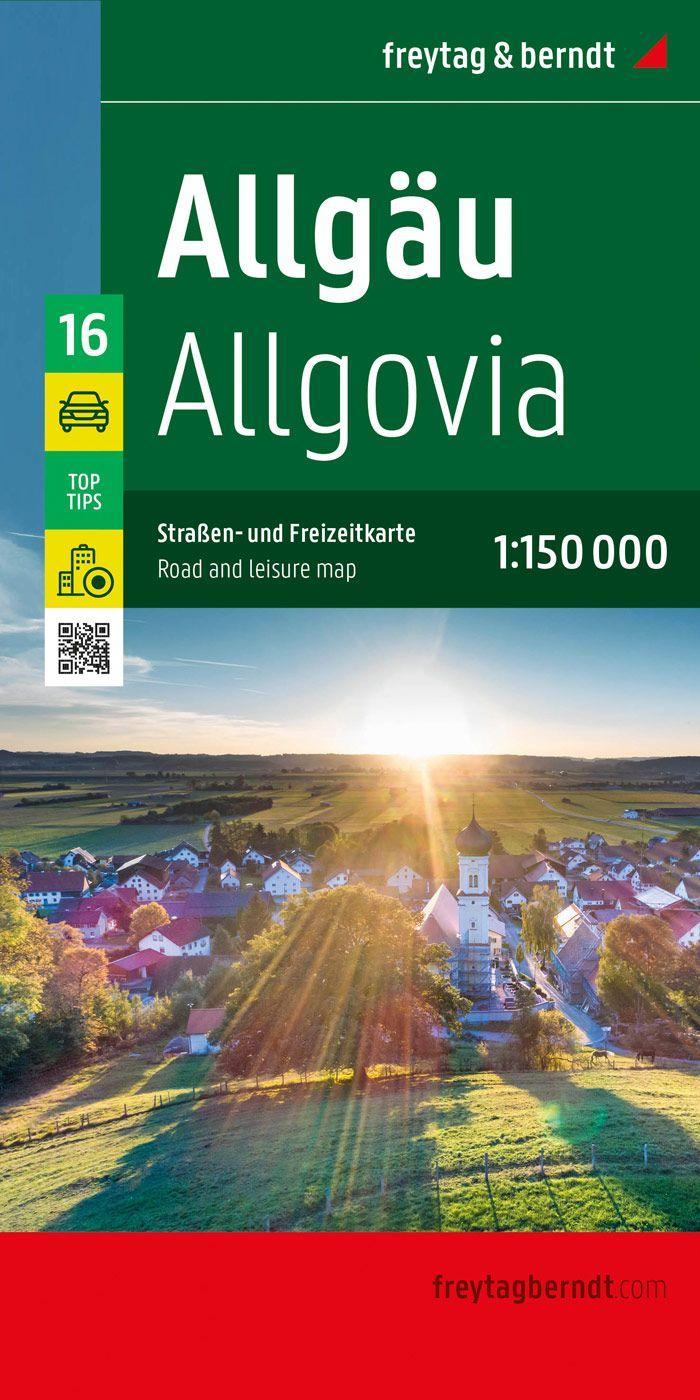 Allgäu, Straßen- und Freizeitkarte 1:150.000, freytag & berndt