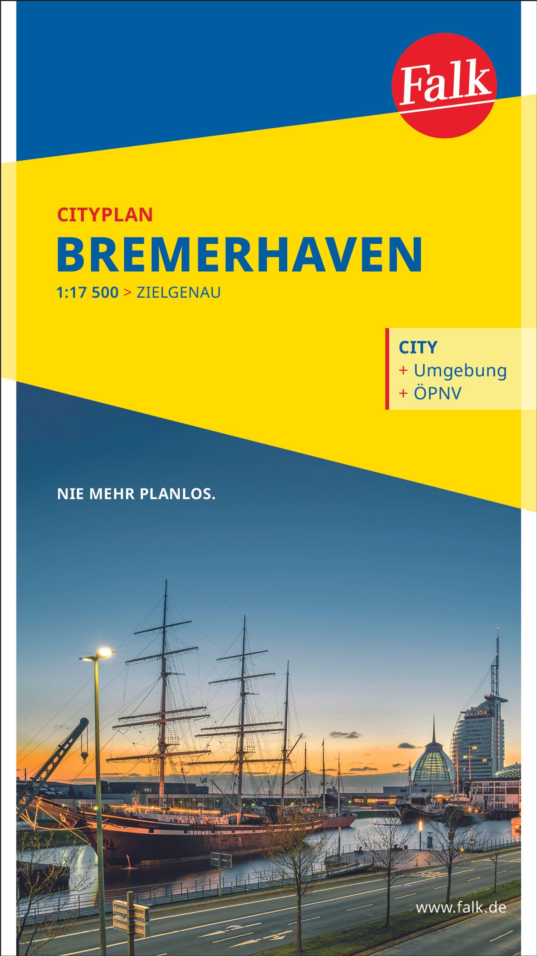 Falk Cityplan Bremerhaven 1:17.500