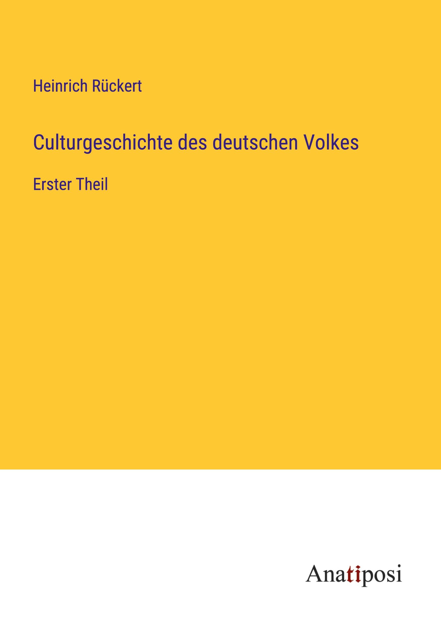 Culturgeschichte des deutschen Volkes