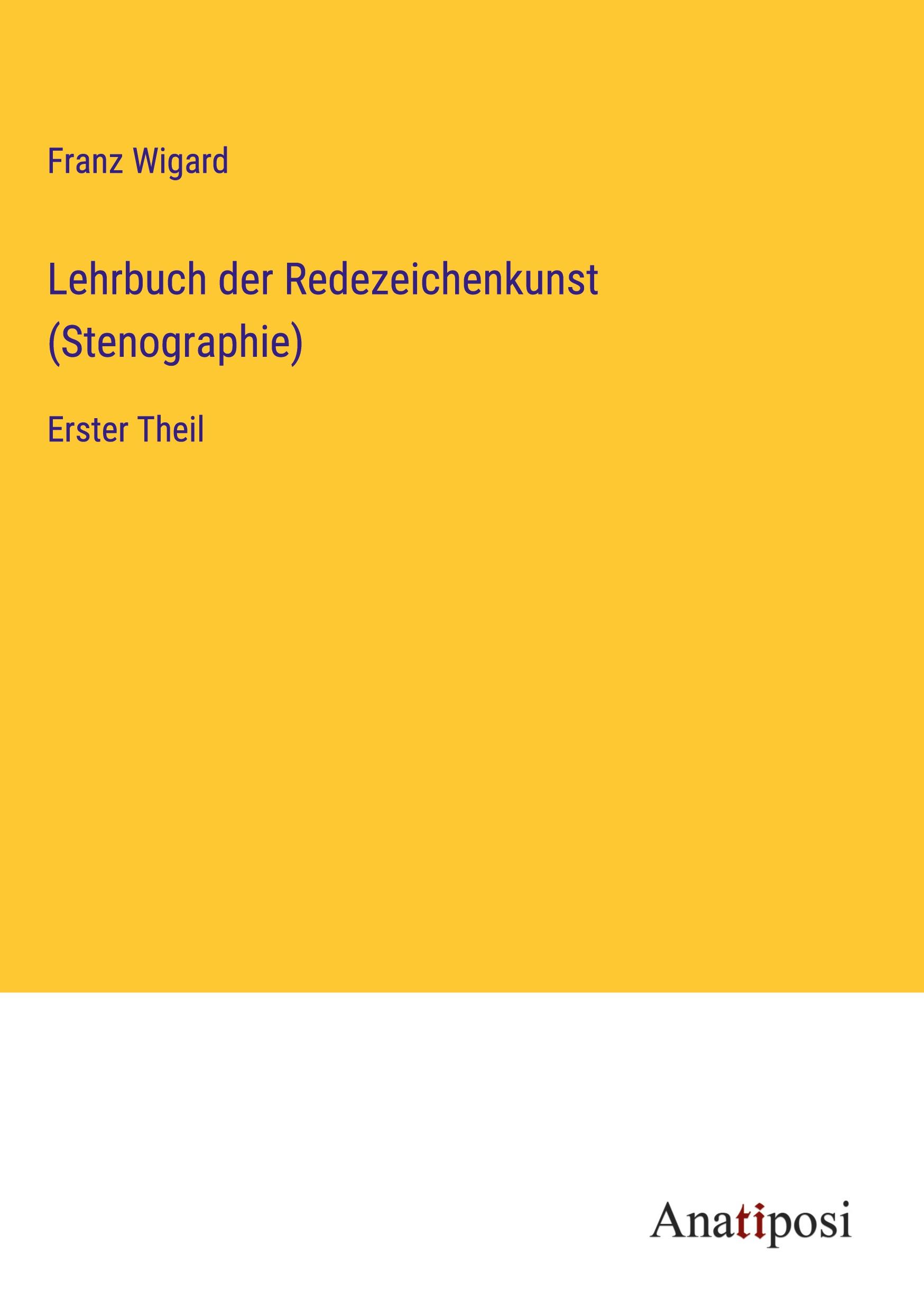 Lehrbuch der Redezeichenkunst (Stenographie)